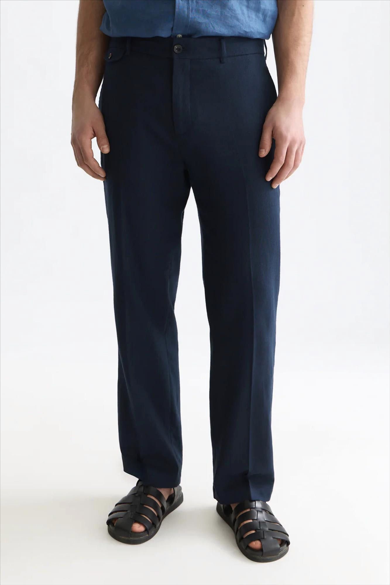 Scotch & Soda - Donkerblauwe Otis relaxed straight chino