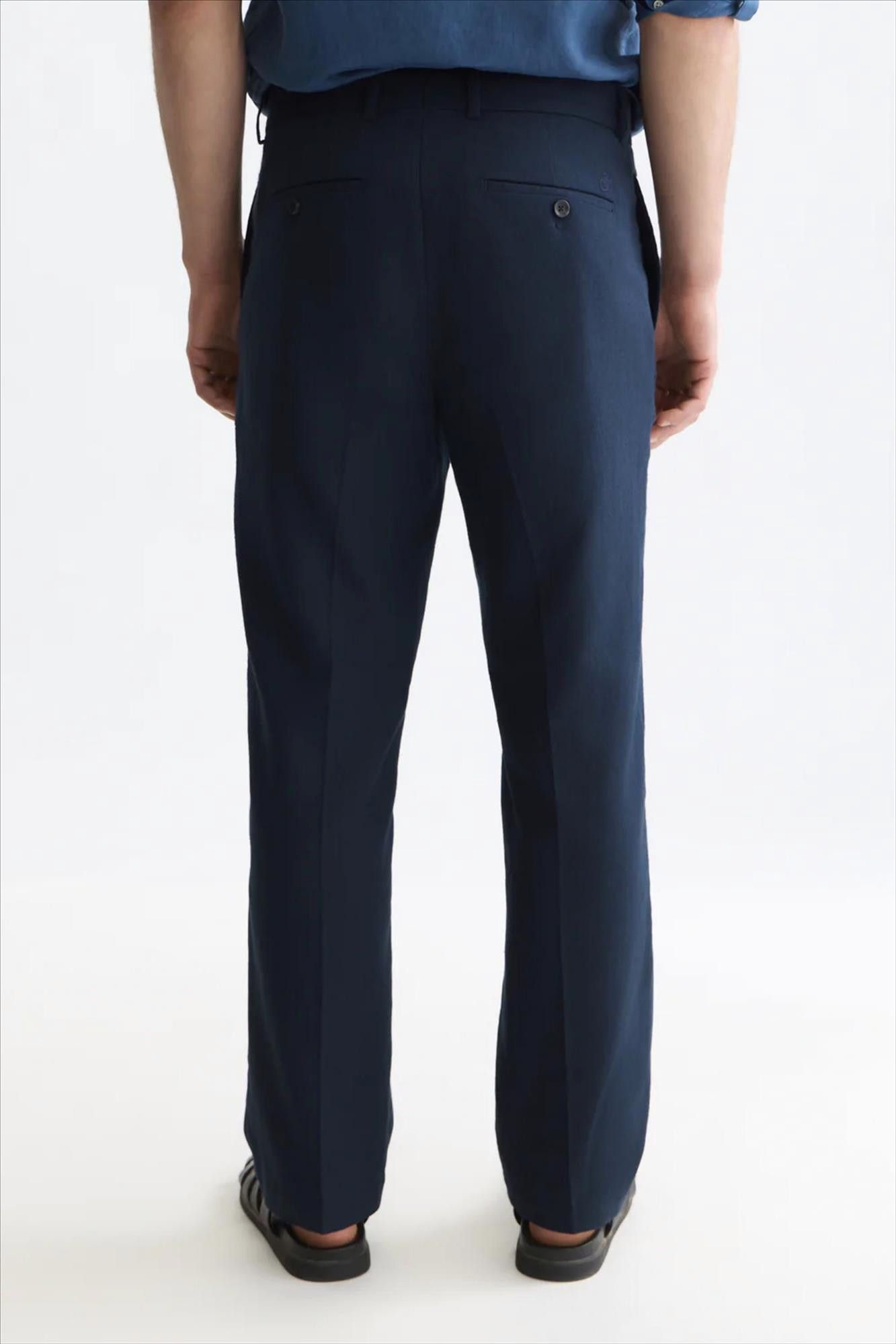 Scotch & Soda - Donkerblauwe Otis relaxed straight chino