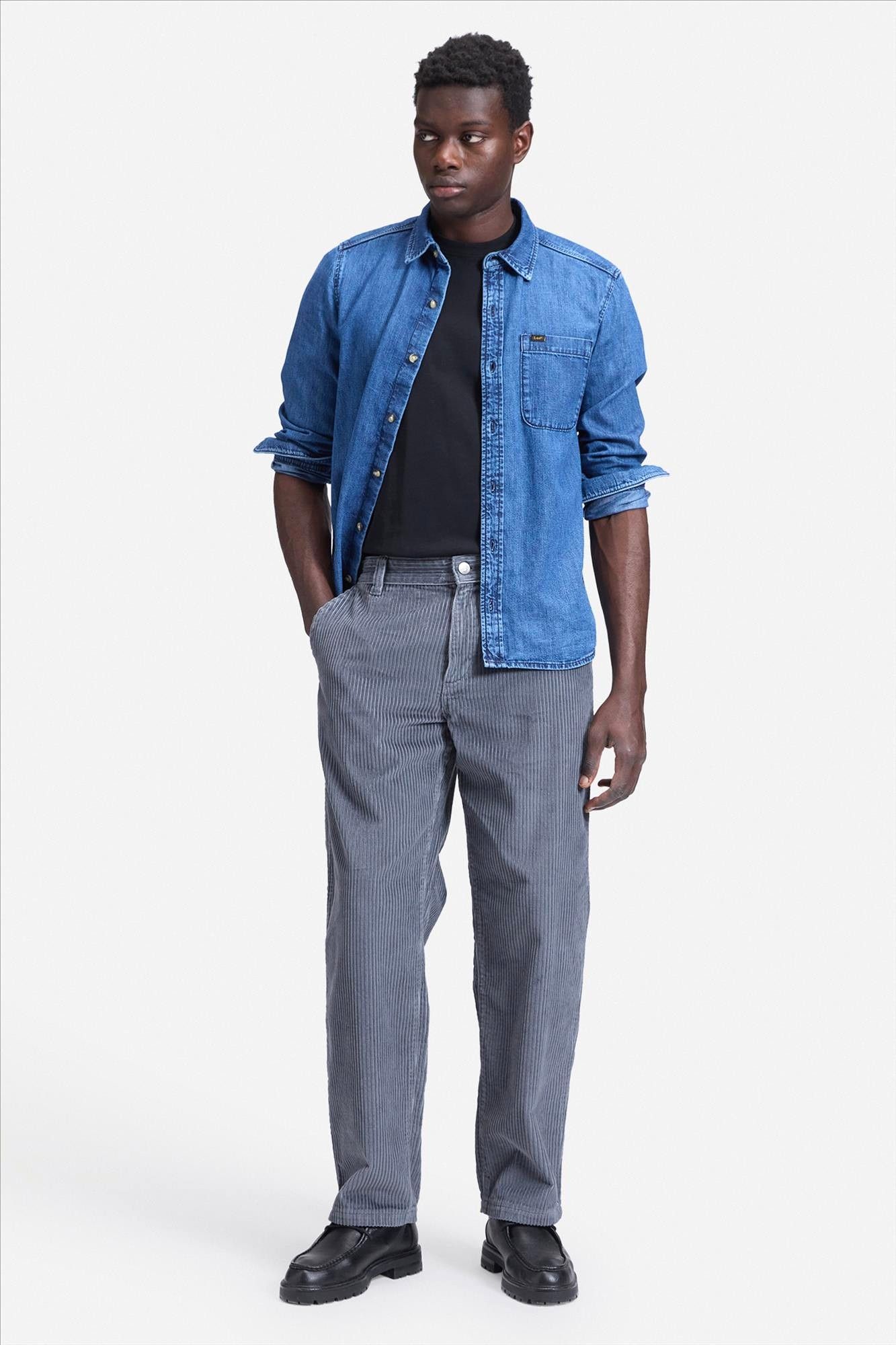 Lee - Grijze Loose Workwear chino