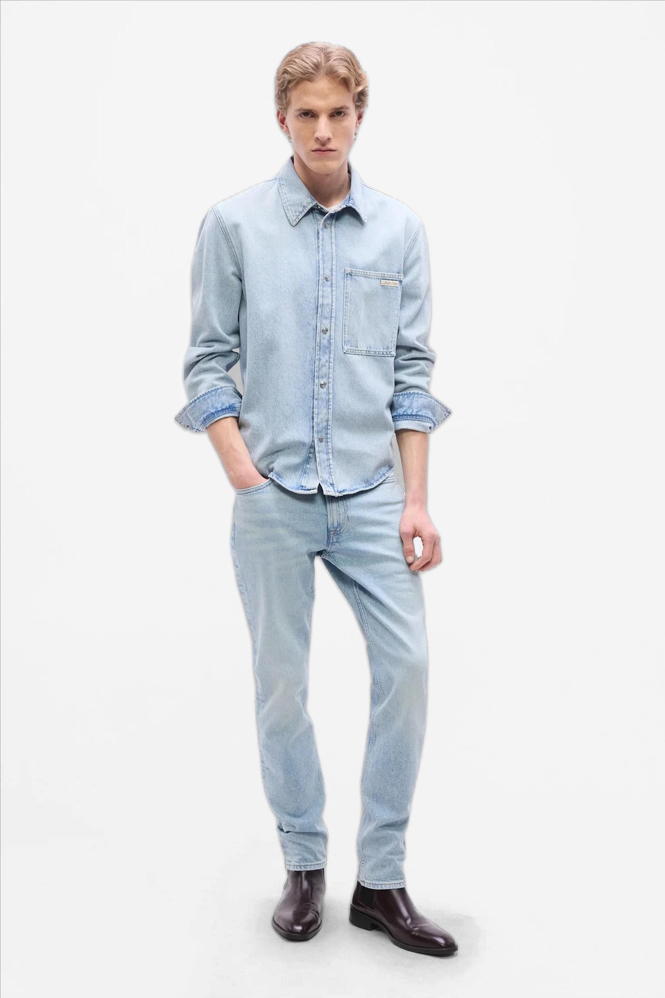 Calvin Klein Jeans - Lichtblauwe Slim Taper jeans