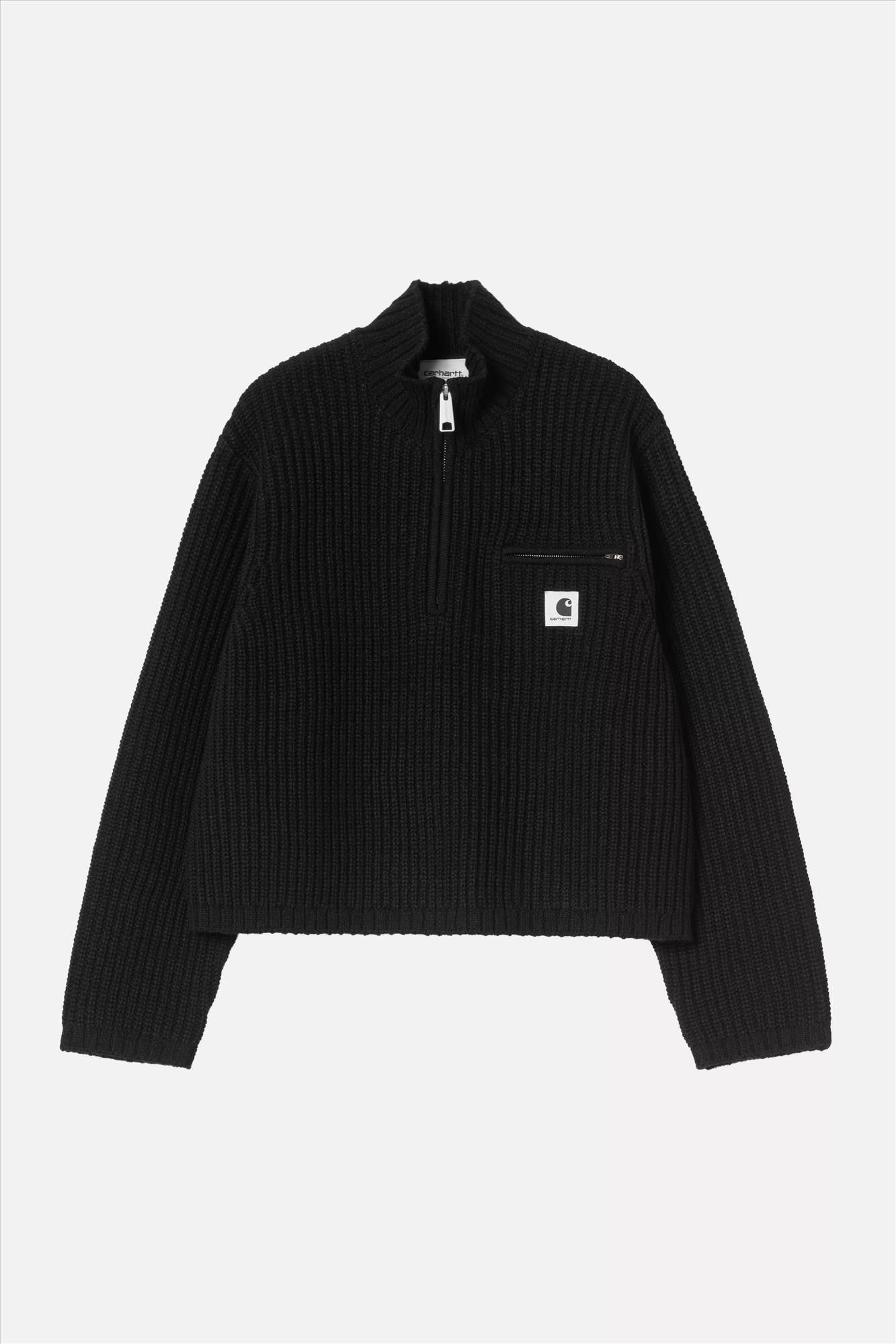 Carhartt WIP - Zwarte Detroit Half Zip trui