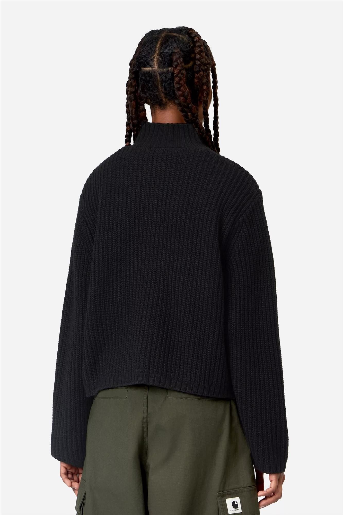 Carhartt WIP - Zwarte Detroit Half Zip trui