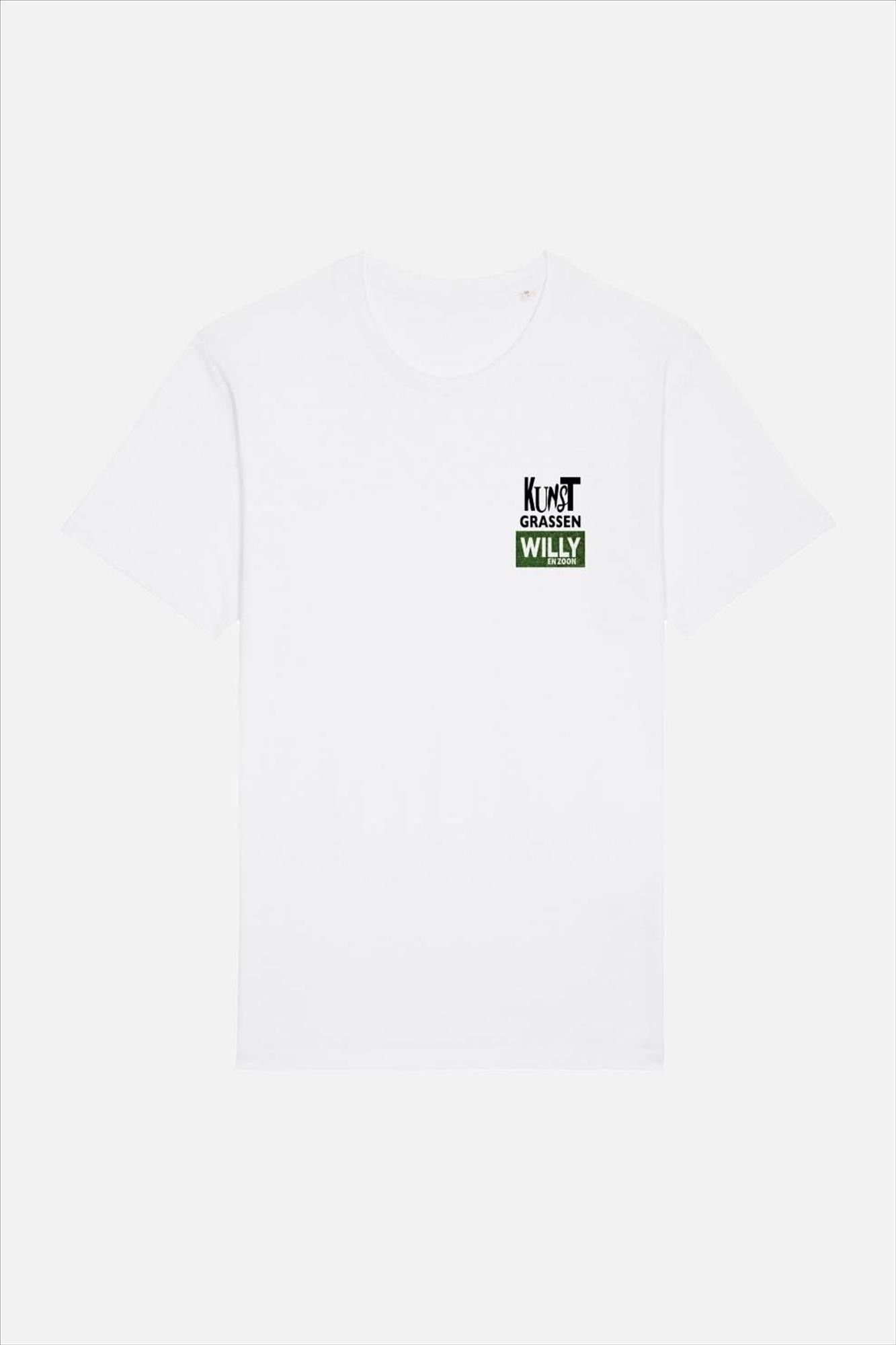Brooklyn - Witte Kunstgrassen Willy en zoon Nonkels T-shirt