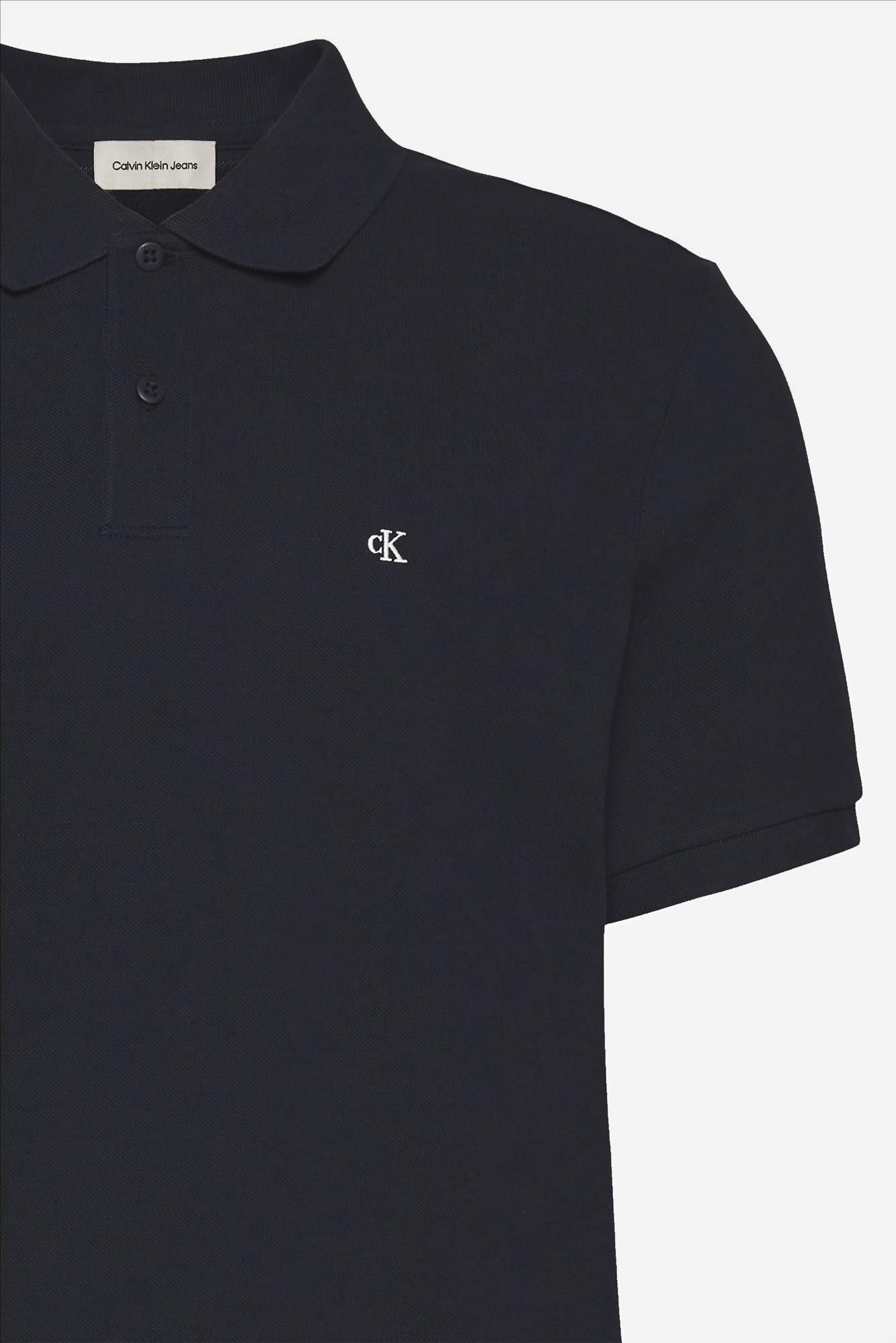 Calvin Klein Jeans - Donkerblauwe Classic Piqué polo