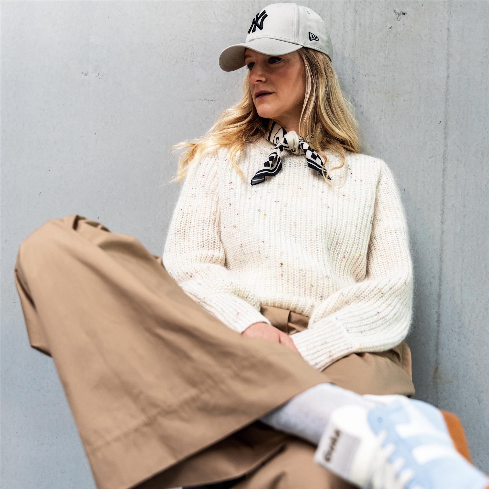 BY BAR - Camel Benji Poplin broek