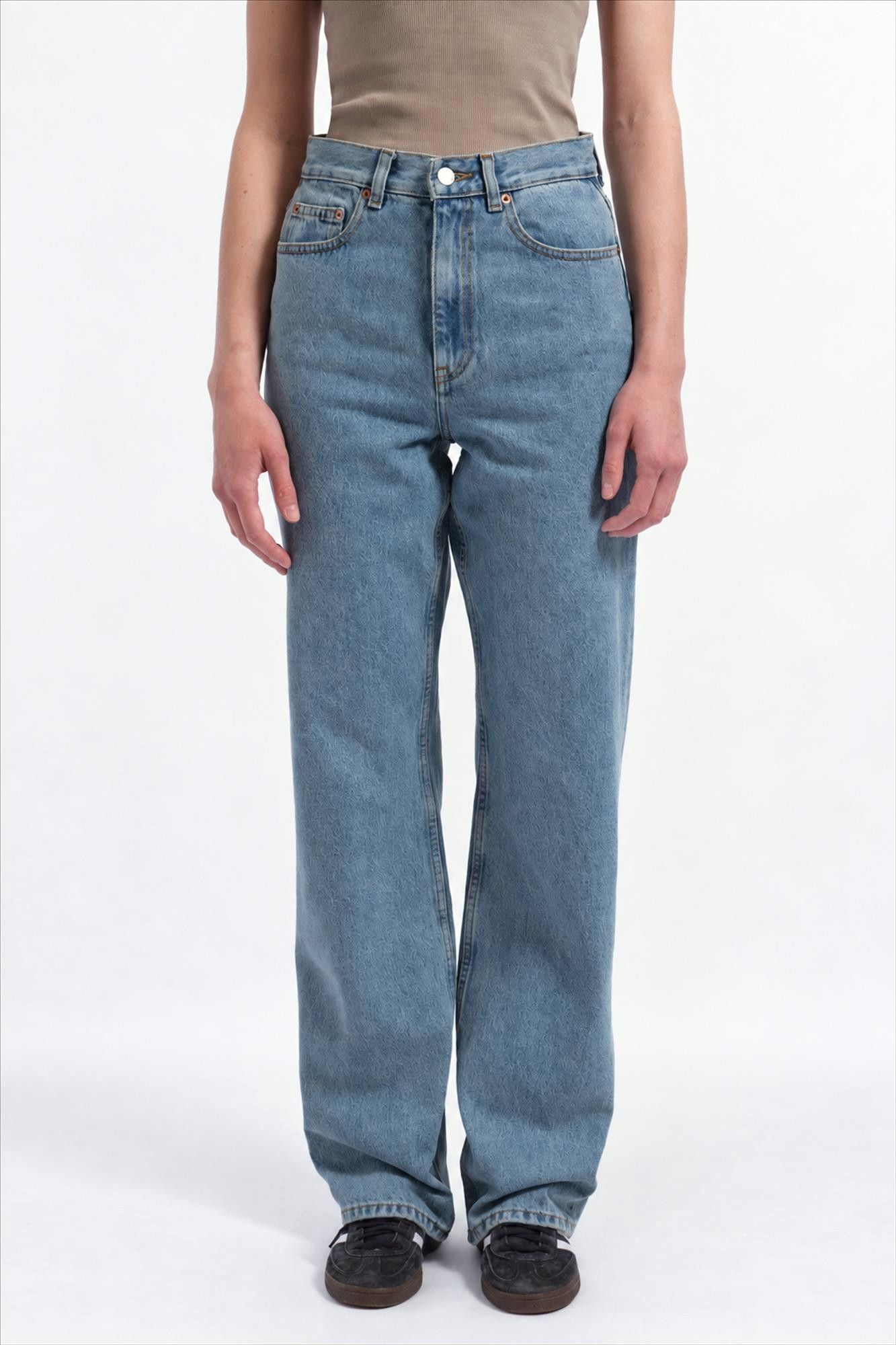 Dr. Denim - Blauwe Retro Dirt Echo straight jeans