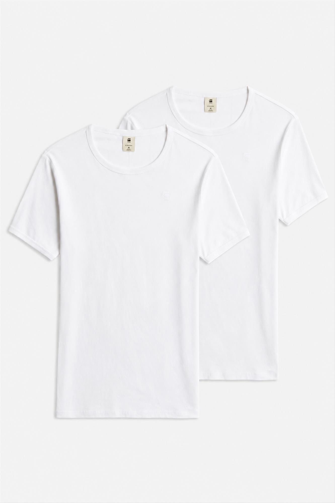 G-Star - Witte Basic 2-pack T-shirt