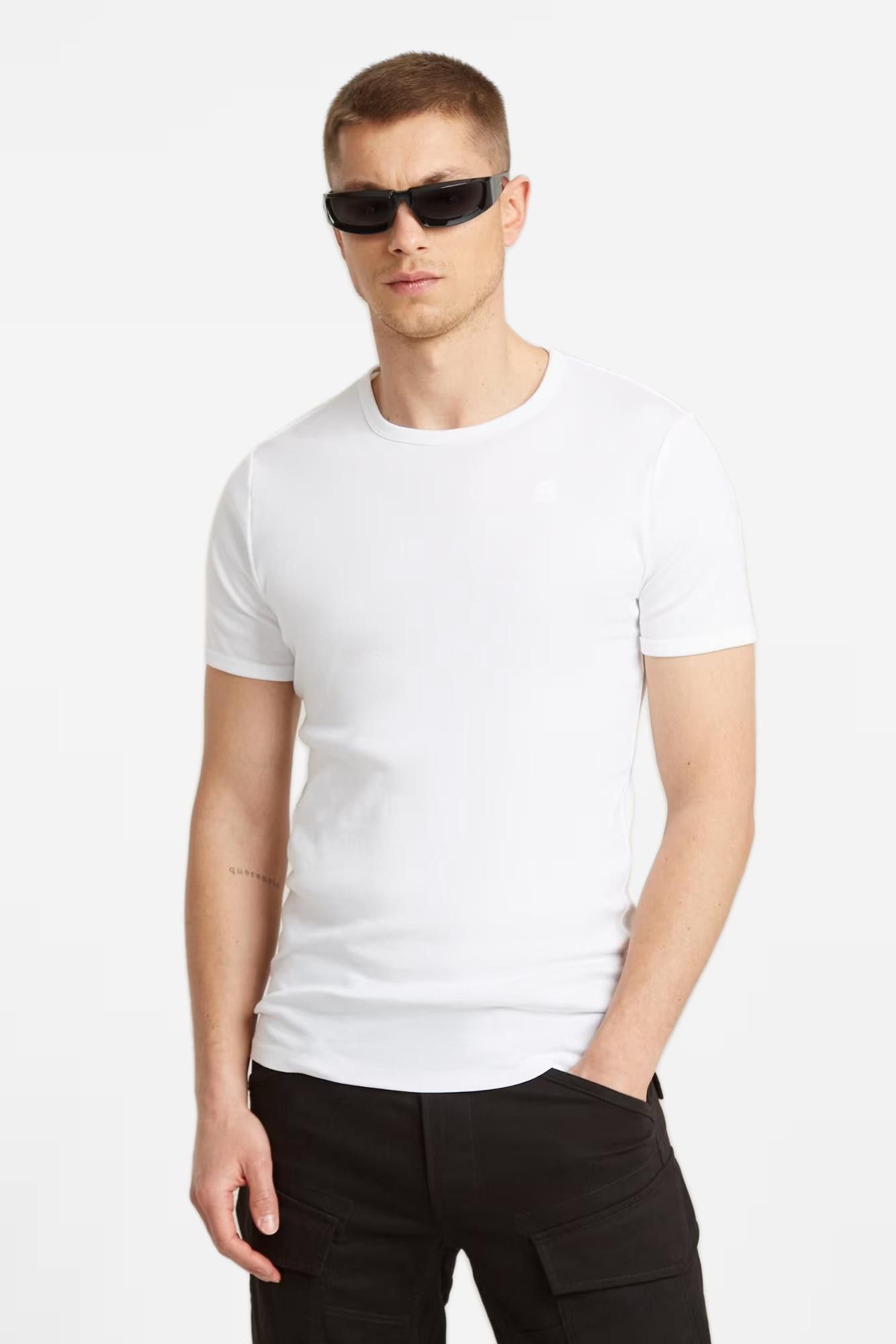 G-Star - Witte Basic 2-pack T-shirt