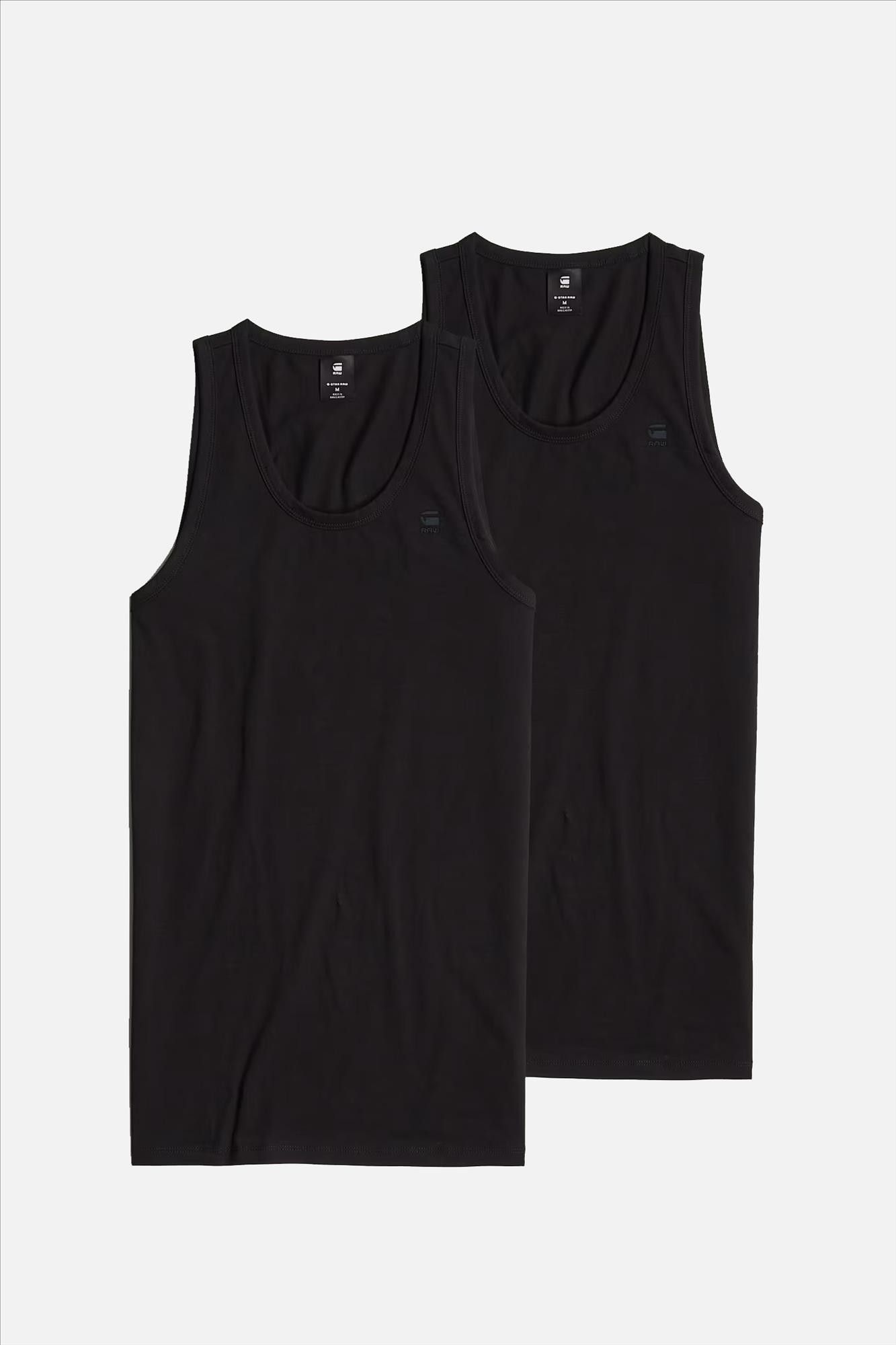 G-Star - Zwarte Basic 2-pack singlet