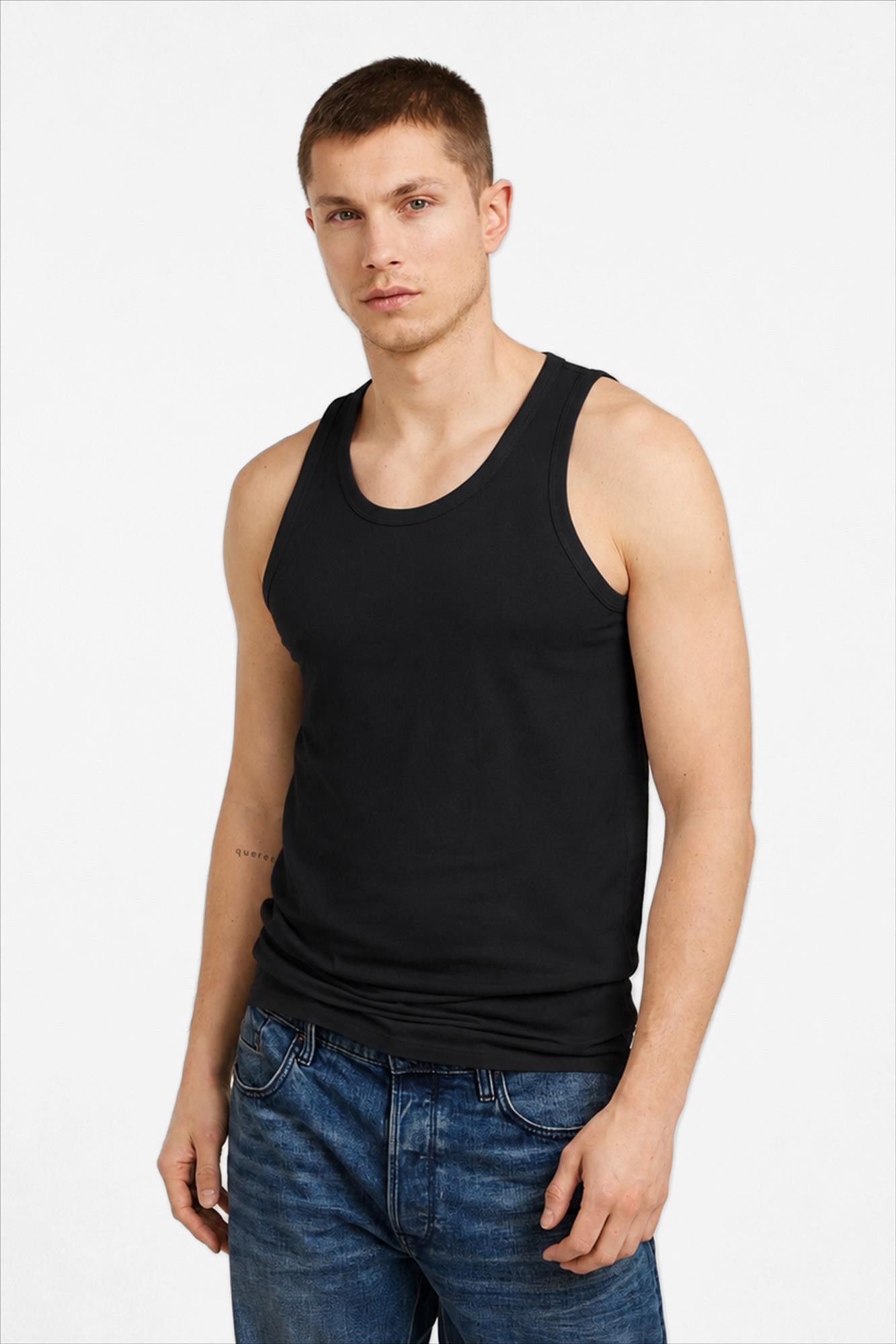 G-Star - Zwarte Basic 2-pack singlet