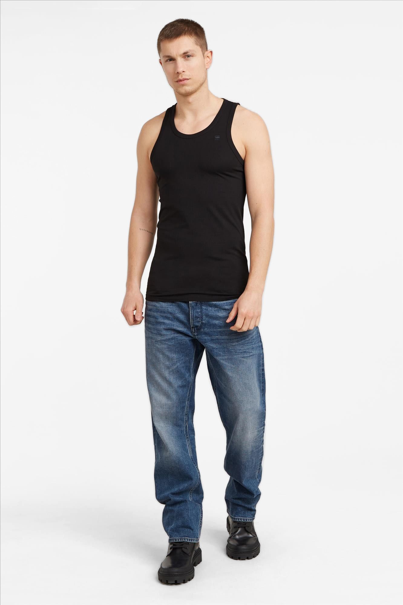 G-Star - Zwarte Basic 2-pack singlet