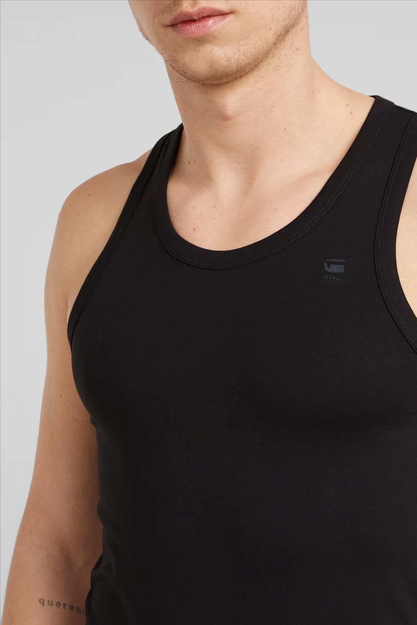 G-Star - Zwarte Basic 2-pack singlet