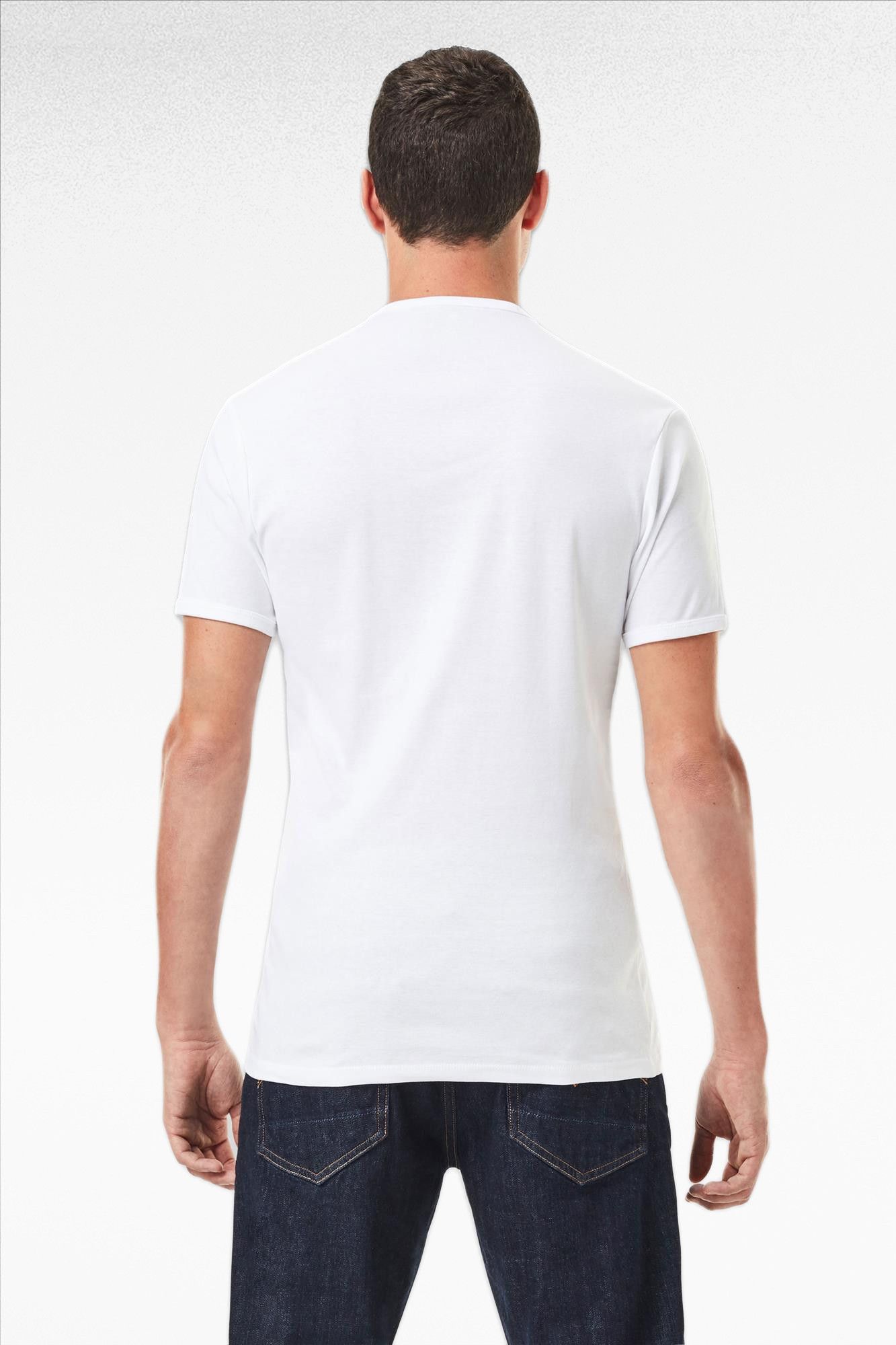G-Star - Witte Basic V-Neck 2-pack T-shirt