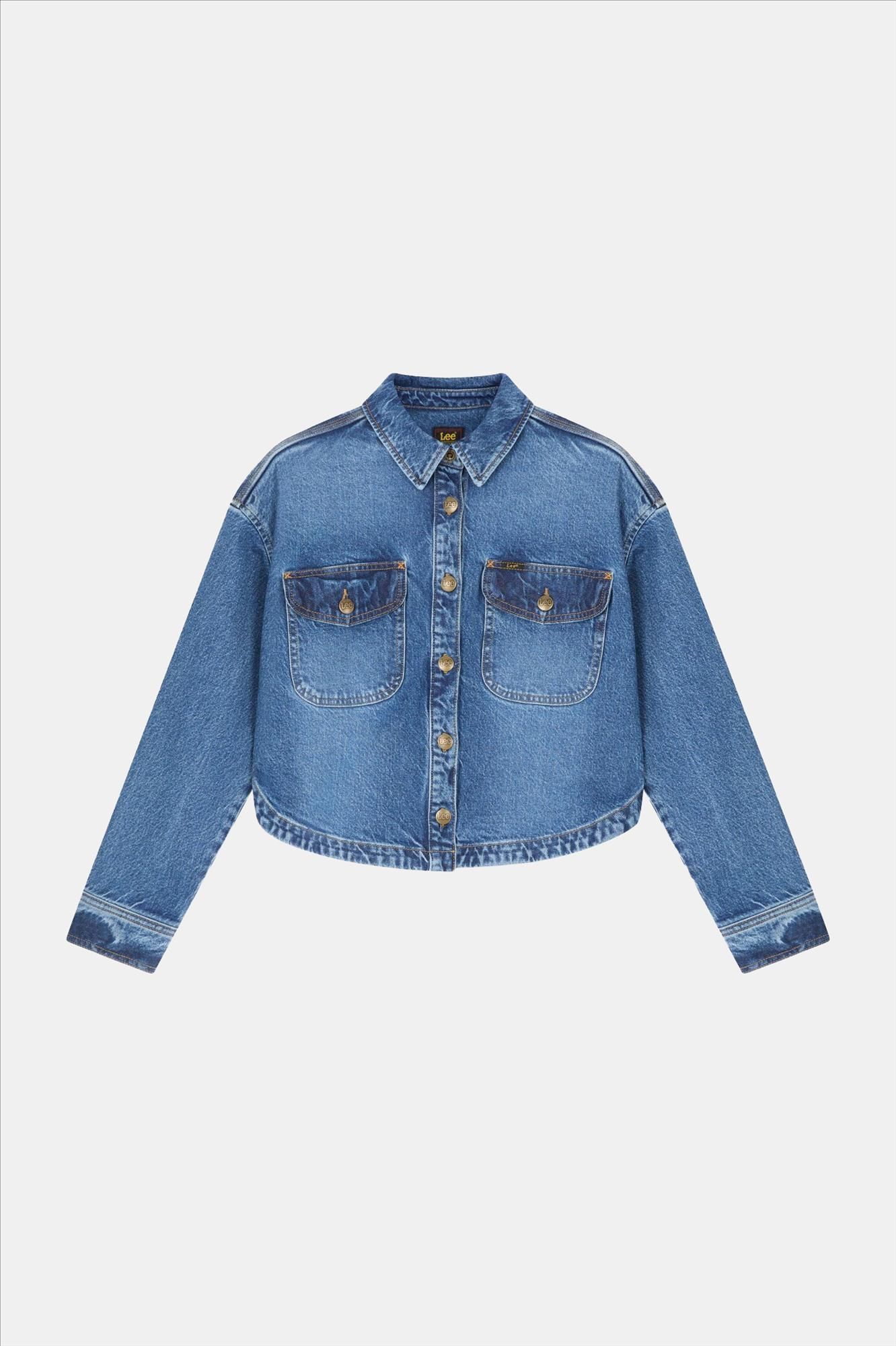 Lee - Blauwe Vintage Flap Pocket overshirt