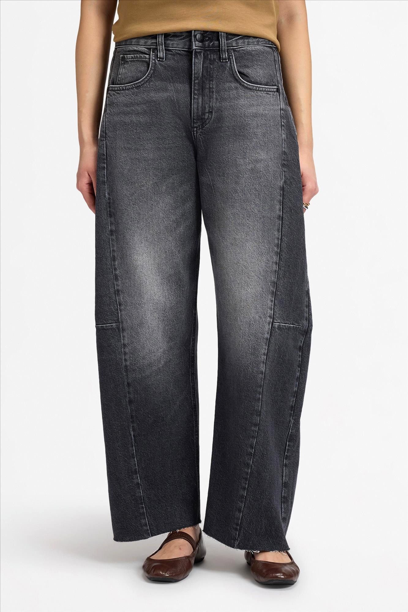 Lee - Zwarte Rider barrel jeans