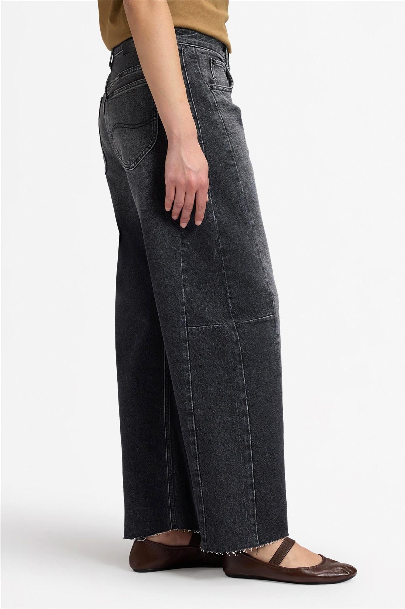 Lee - Zwarte Rider barrel jeans