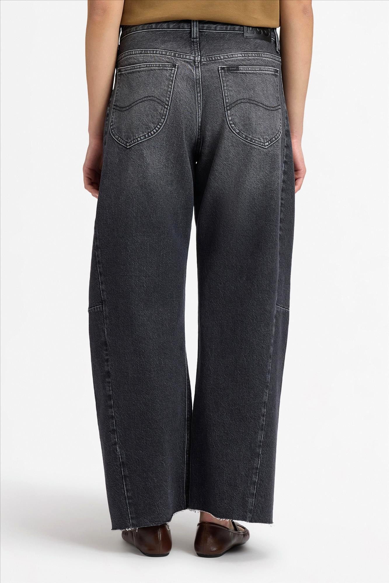Lee - Zwarte Rider barrel jeans