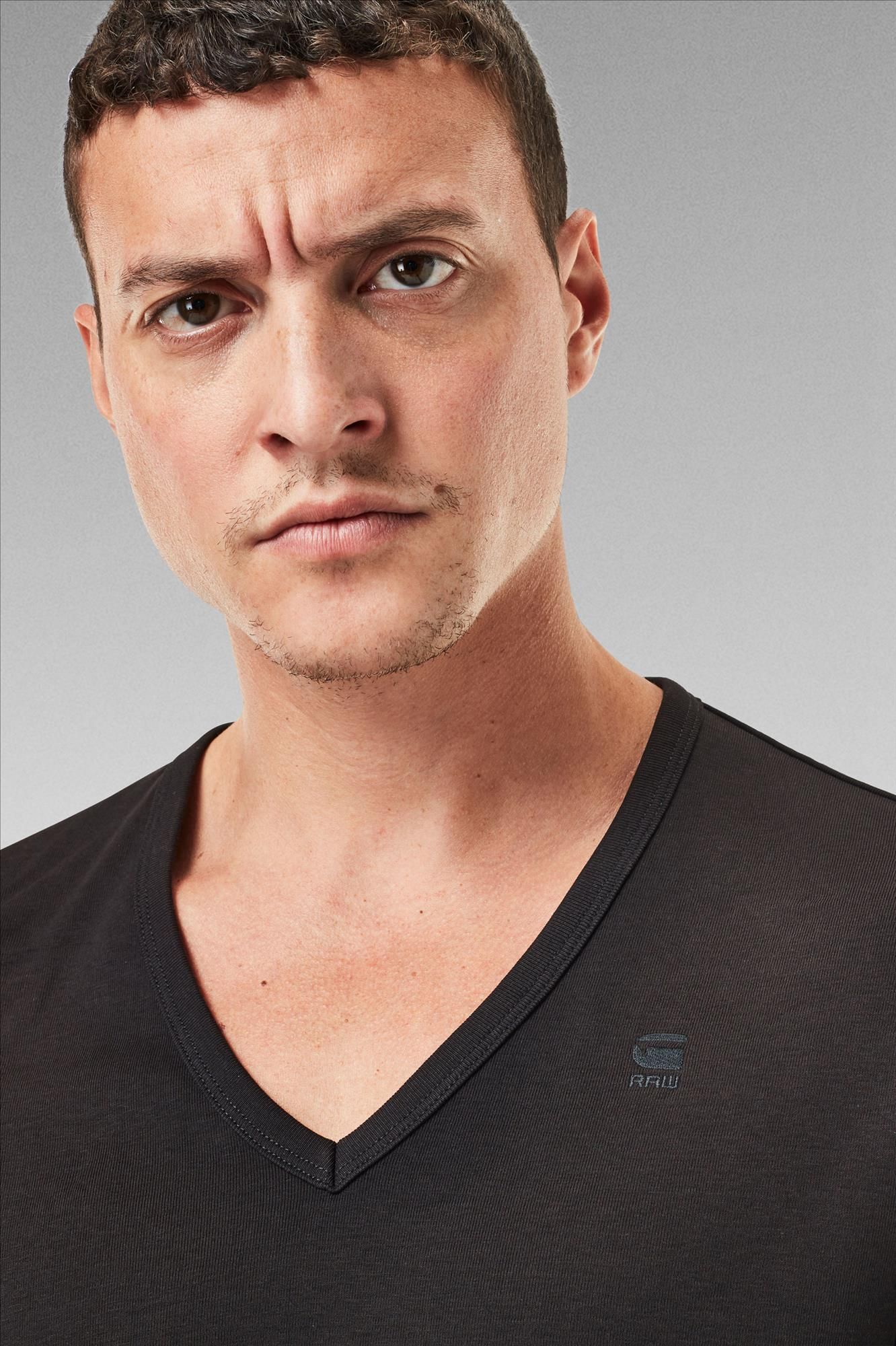 G-Star - Zwarte Basic V-Neck 2-pack T-shirt