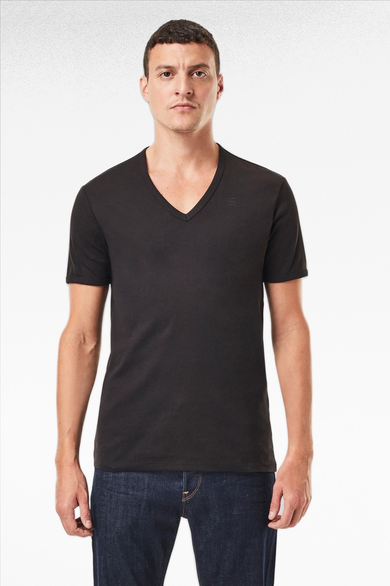 G-Star - Zwarte Basic V-Neck 2-pack T-shirt