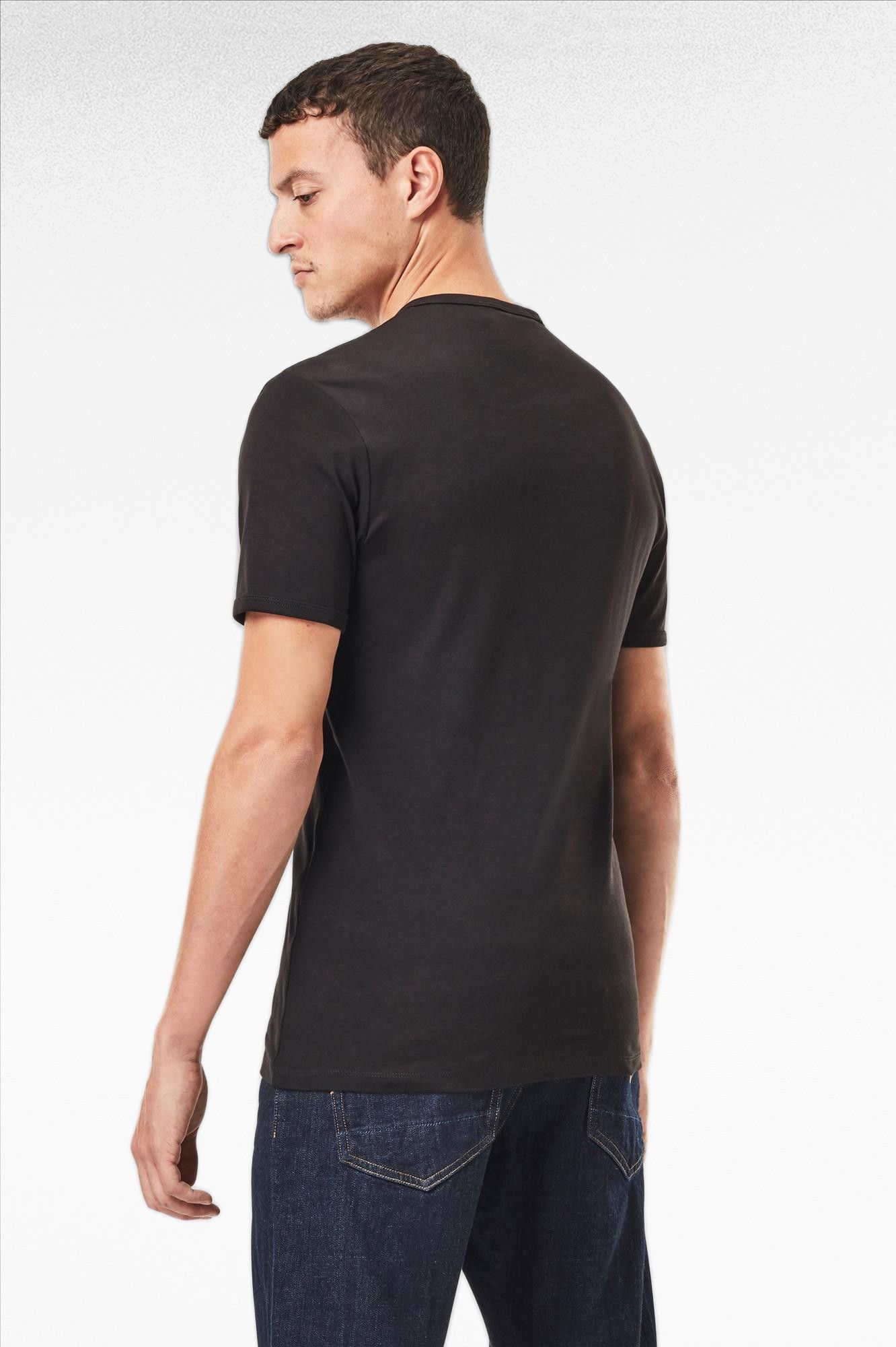 G-Star - Zwarte Basic V-Neck 2-pack T-shirt