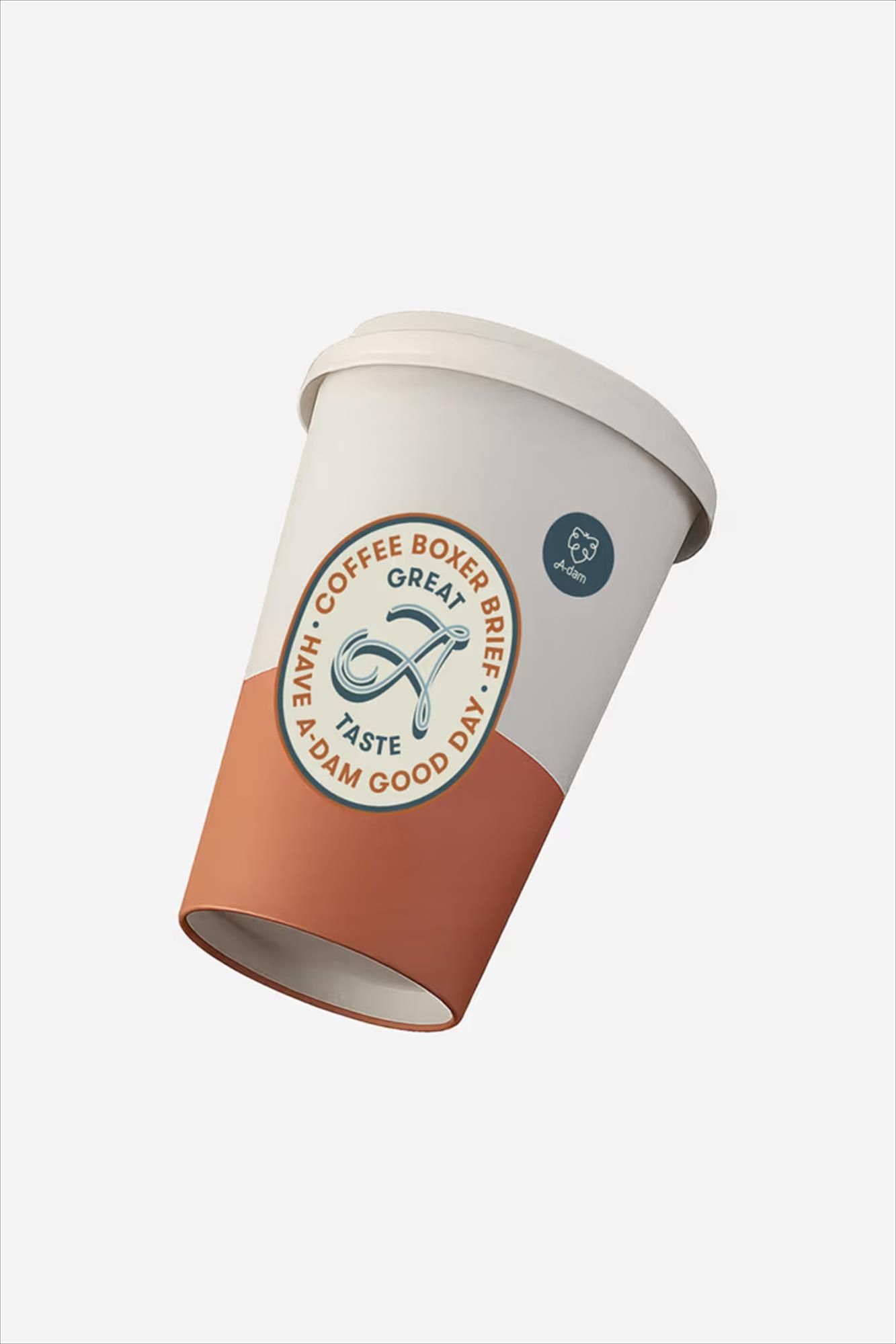 A'dam - Lichtblauwe Take Away Coffee giftbox boxershort