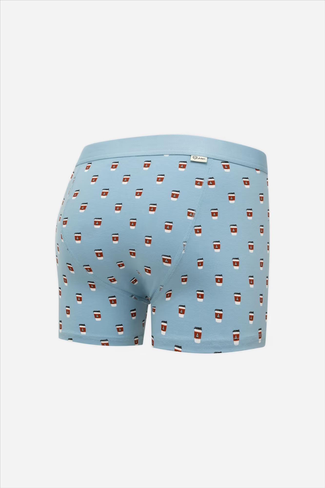 A'dam - Lichtblauwe Take Away Coffee giftbox boxershort