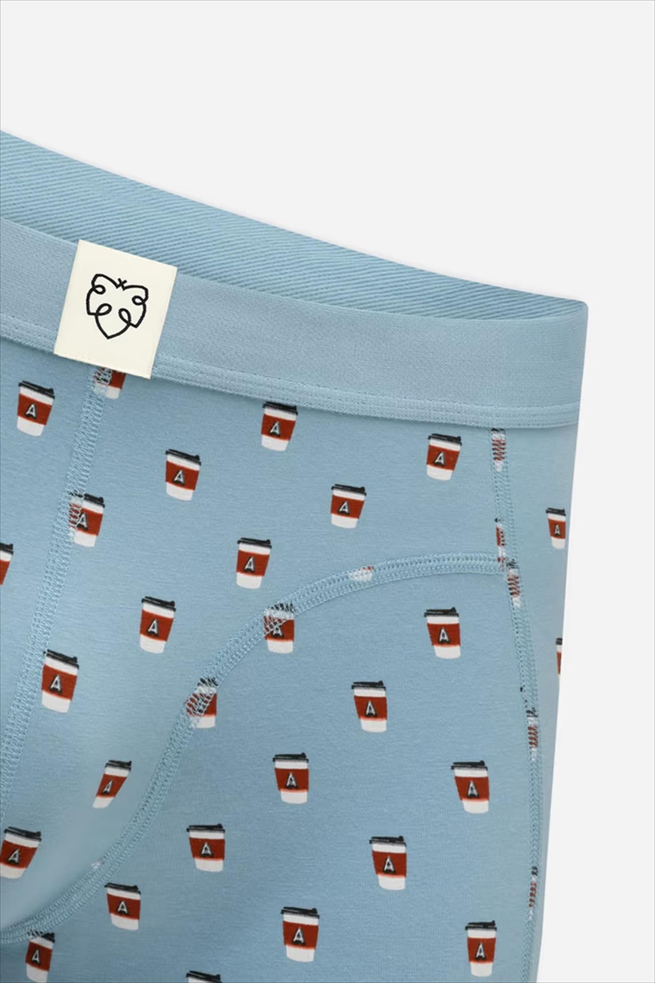 A'dam - Lichtblauwe Take Away Coffee giftbox boxershort