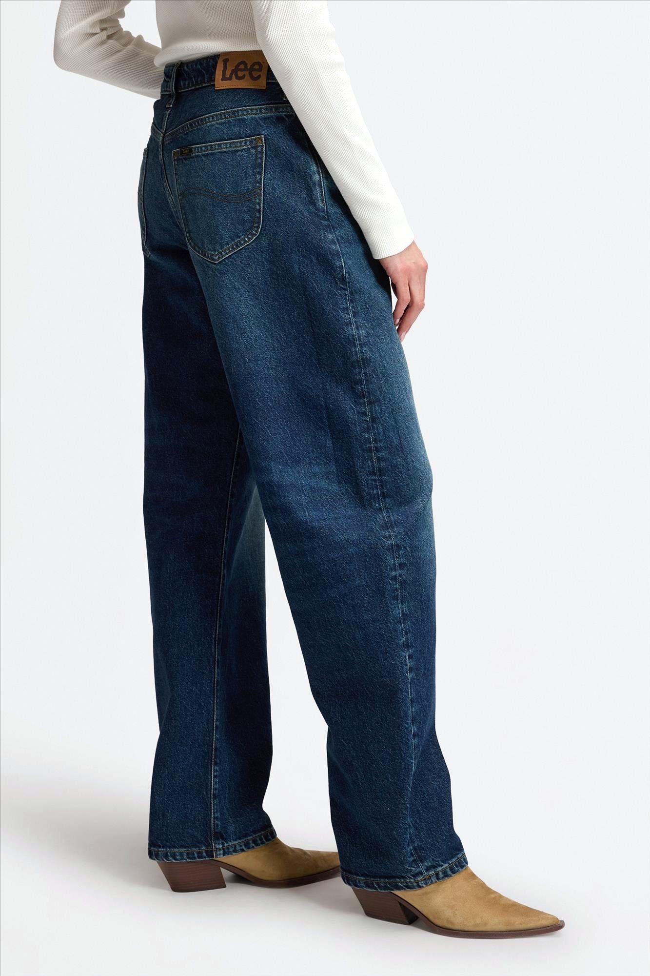 Lee - Donkerblauwe Balloon jeans