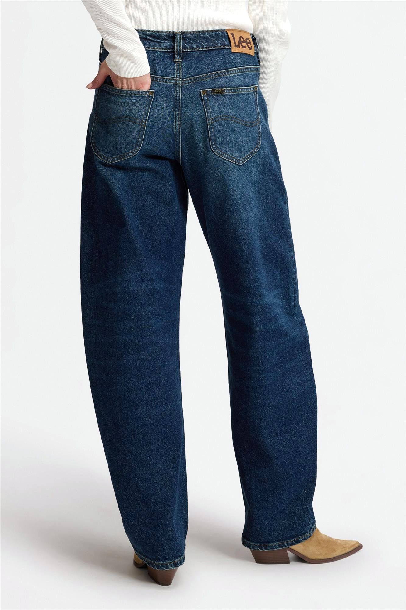 Lee - Donkerblauwe Balloon jeans