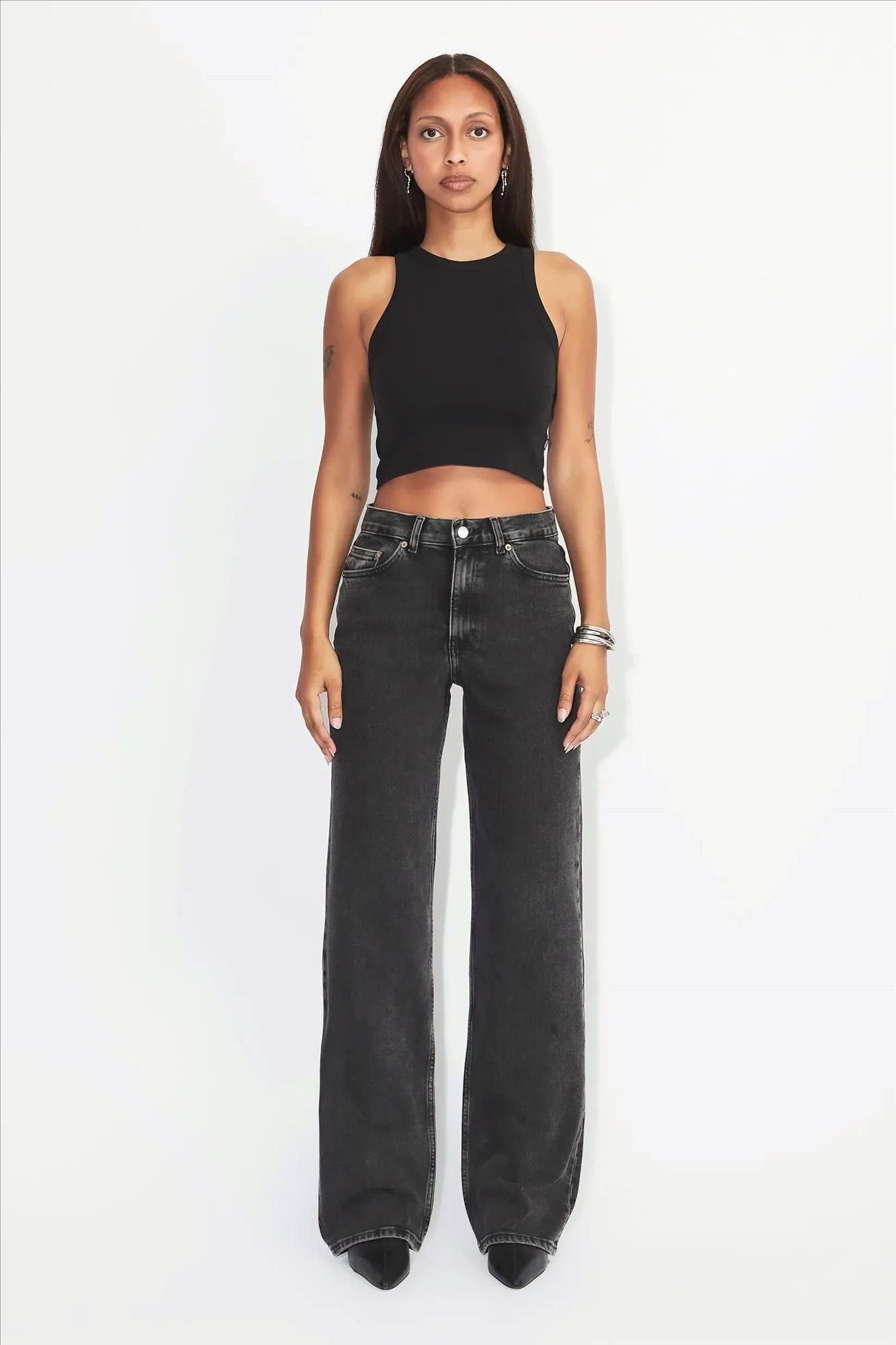 Dr. Denim - Zwarte Retro Echo straight jeans