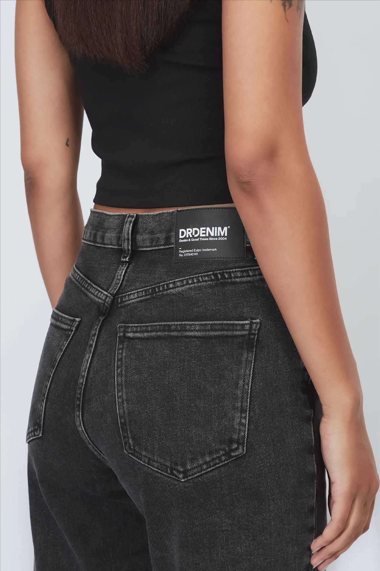 Dr. Denim - Zwarte Retro Echo straight jeans