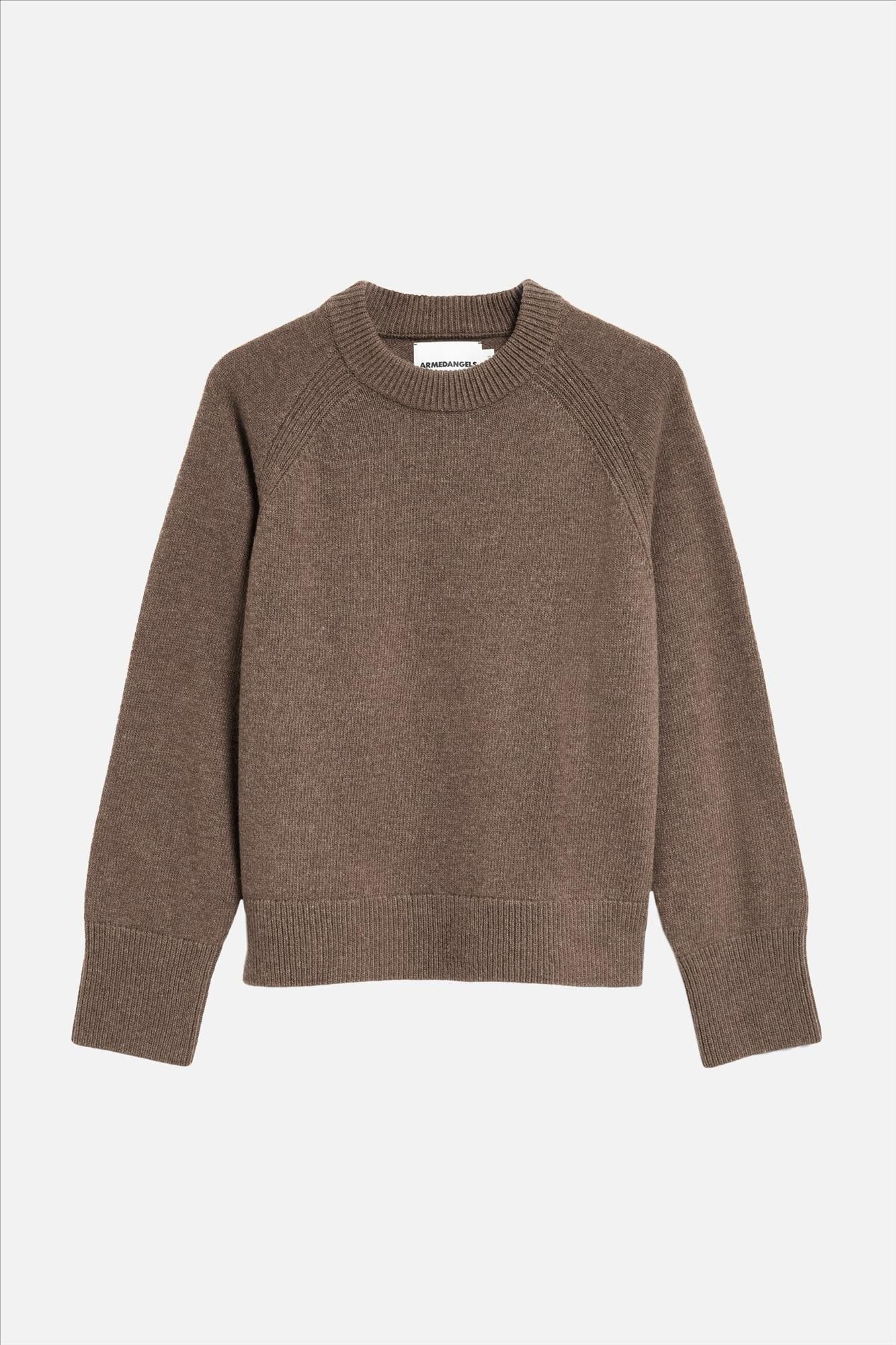 Armed Angels - Groengrijze Wool Knit trui