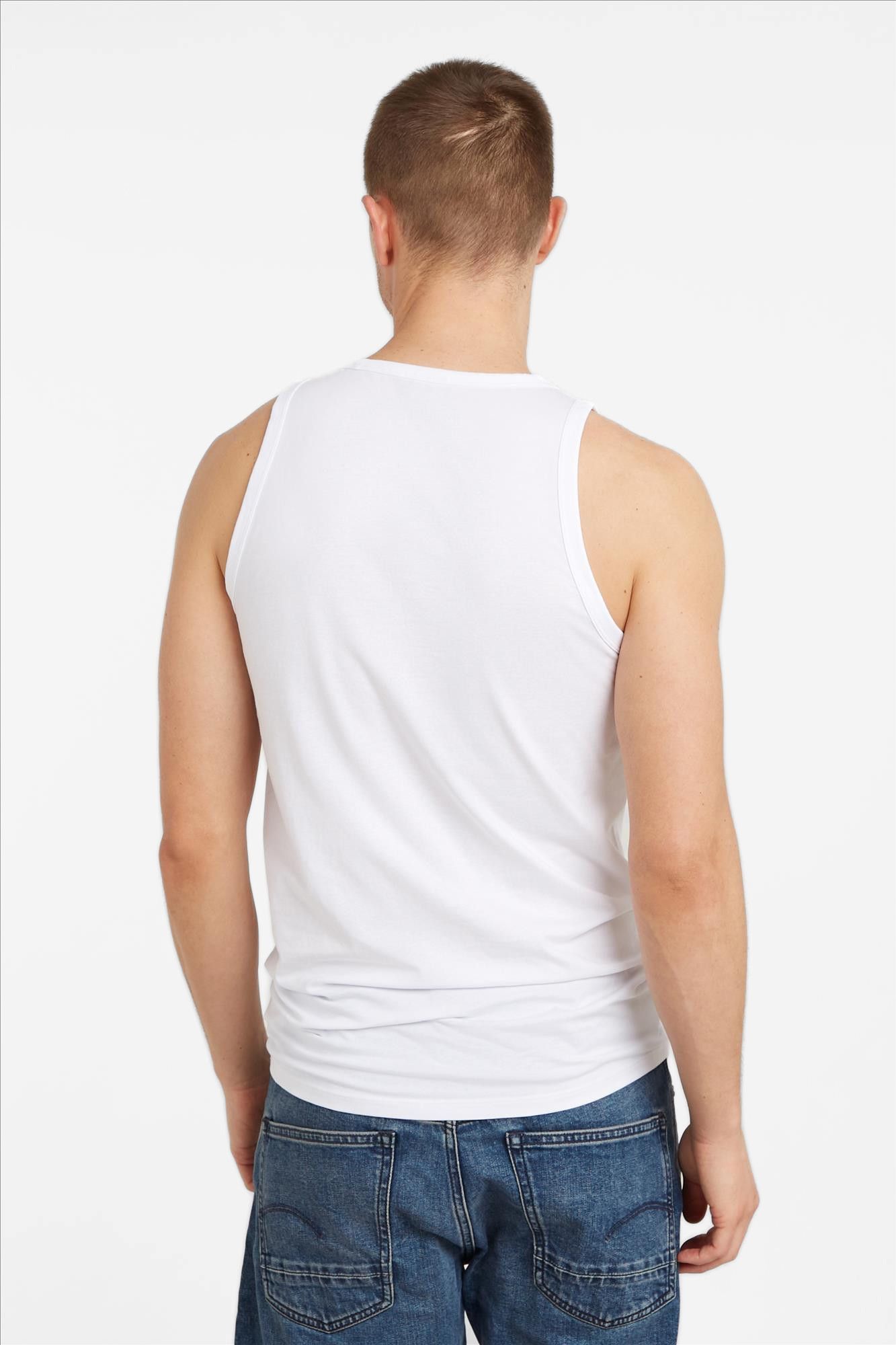 G-Star - Witte Basic 2-pack singlet