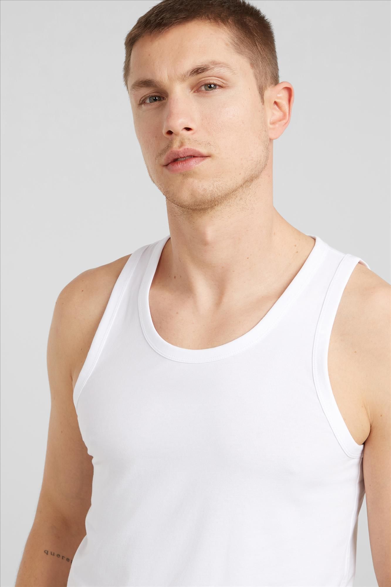 G-Star - Witte Basic 2-pack singlet