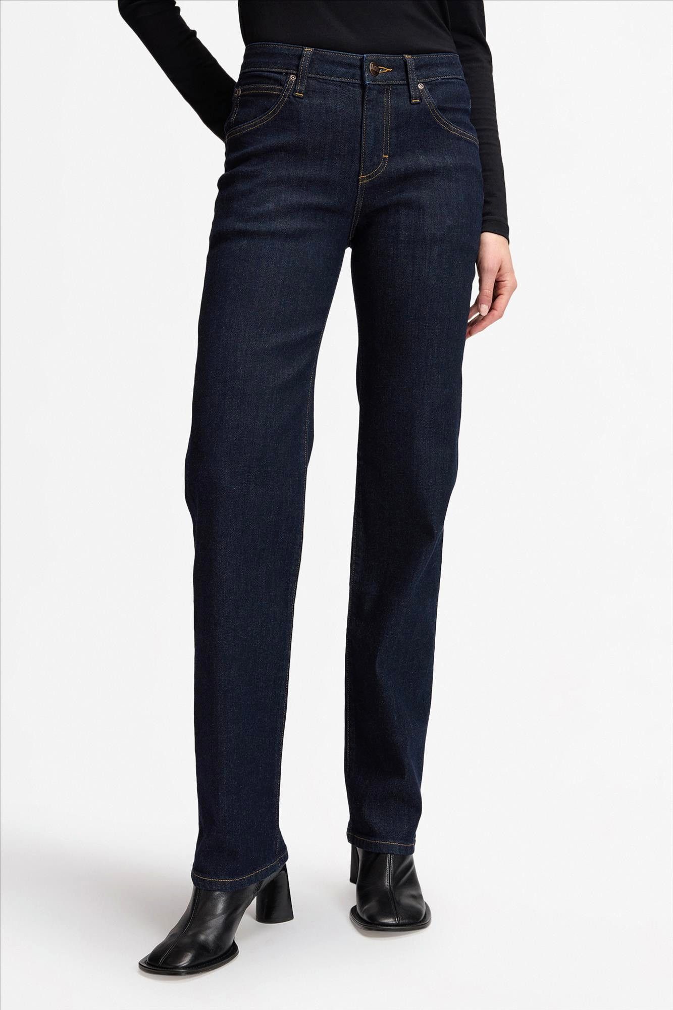 Lee - Donkerblauwe London regualr straight jeans