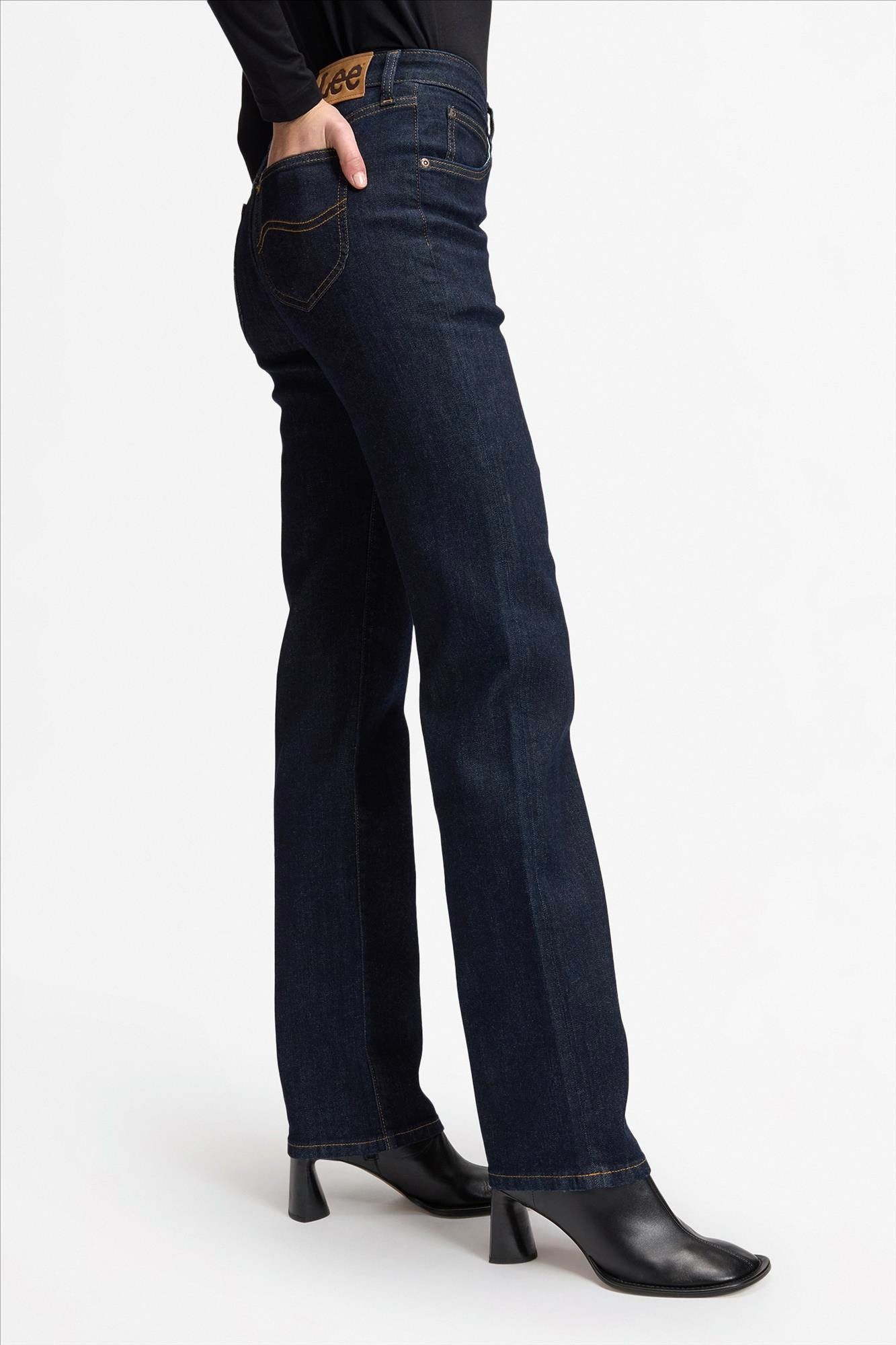 Lee - Donkerblauwe London regualr straight jeans