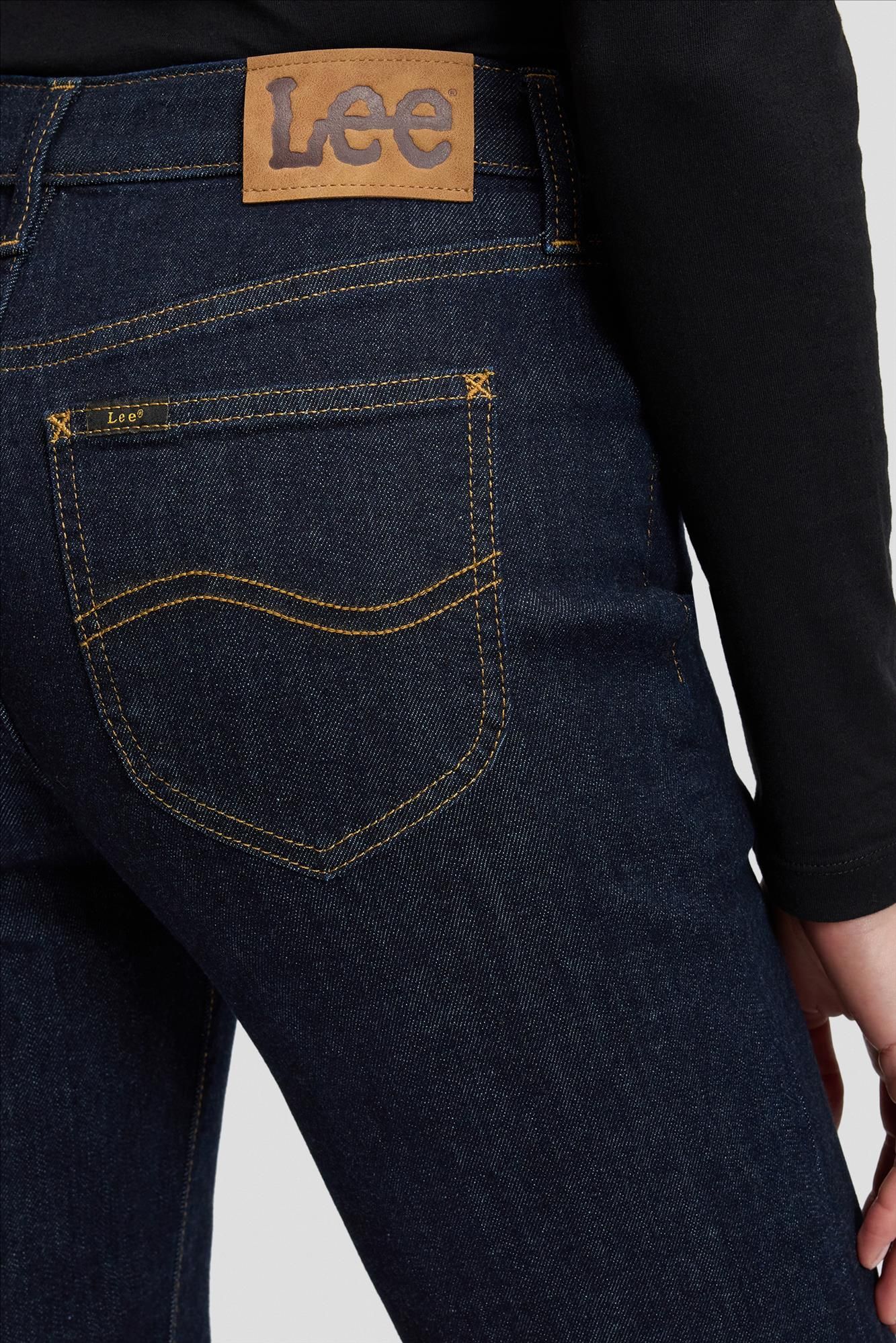 Lee - Donkerblauwe London regualr straight jeans