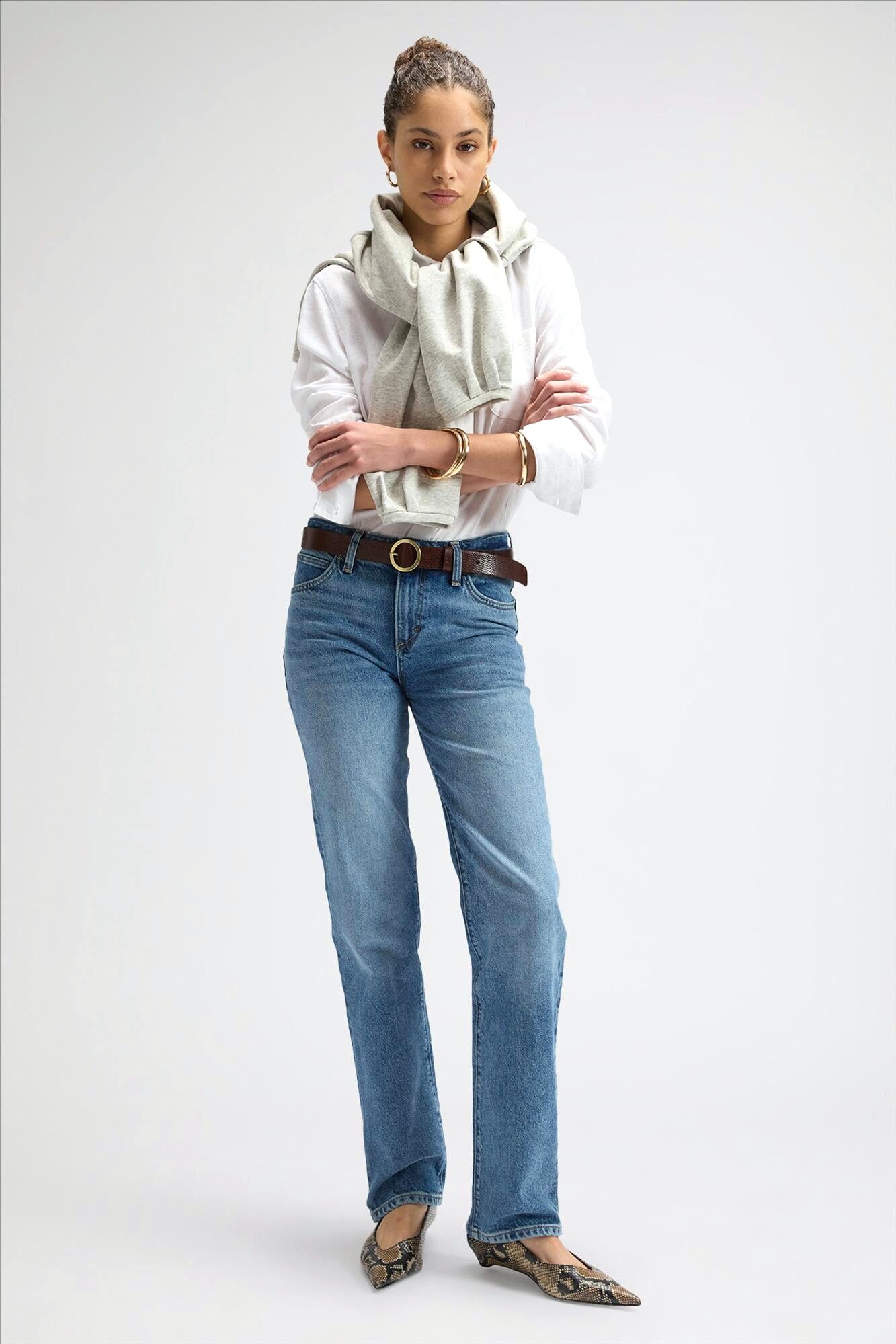 Lee - Blauwe Eye Spy London regualr straight jeans