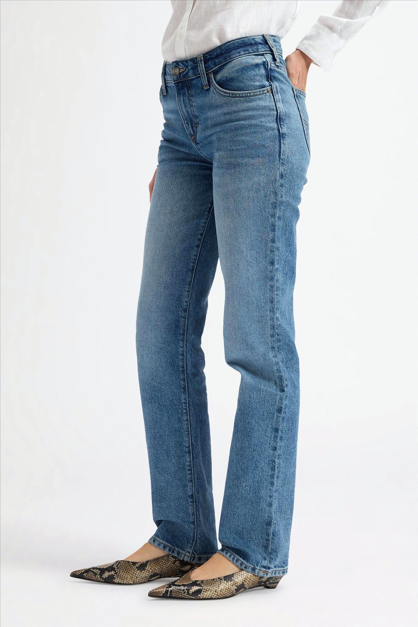 Lee - Blauwe Eye Spy London regualr straight jeans