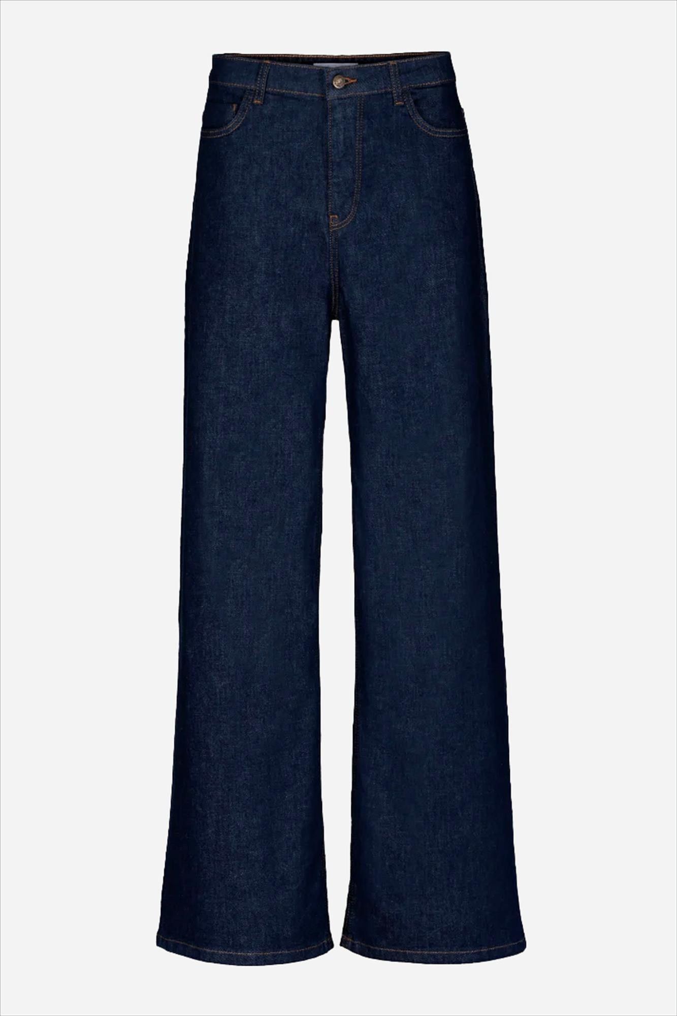 BY BAR - Donkerblauwe Lina jeans