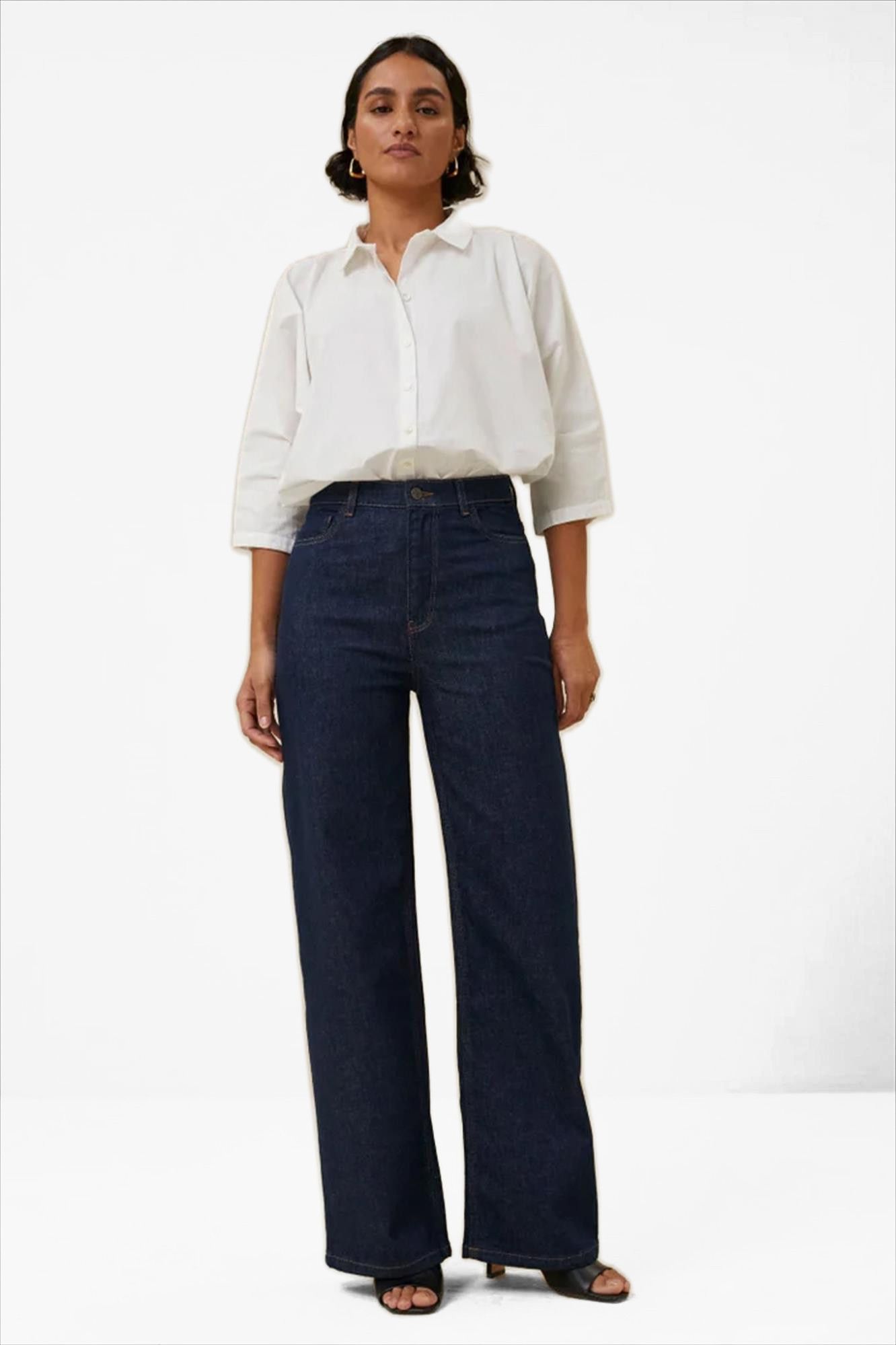 BY BAR - Donkerblauwe Lina jeans