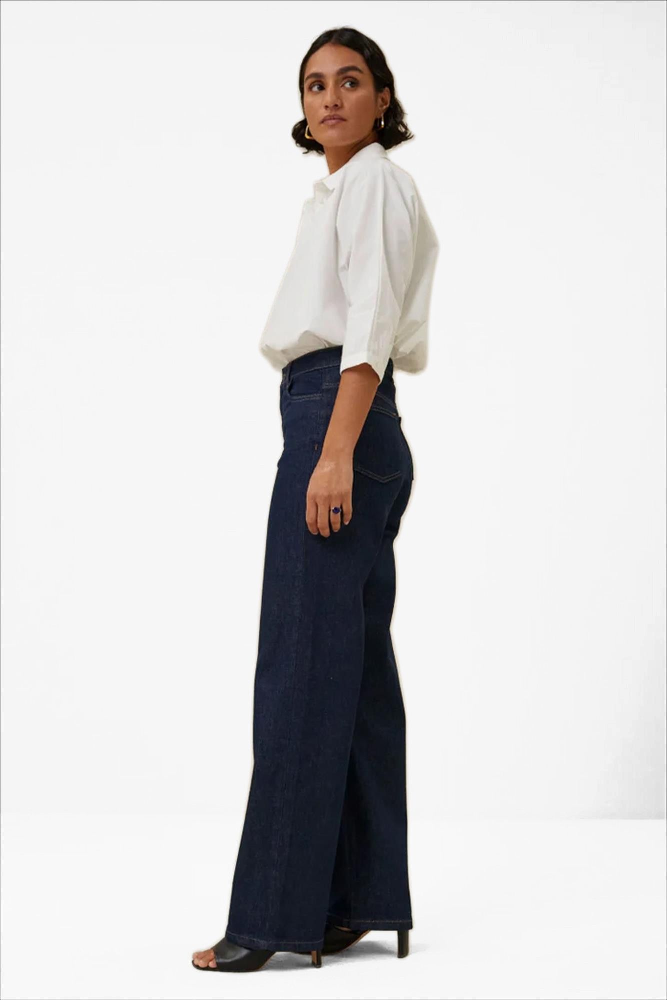 BY BAR - Donkerblauwe Lina jeans