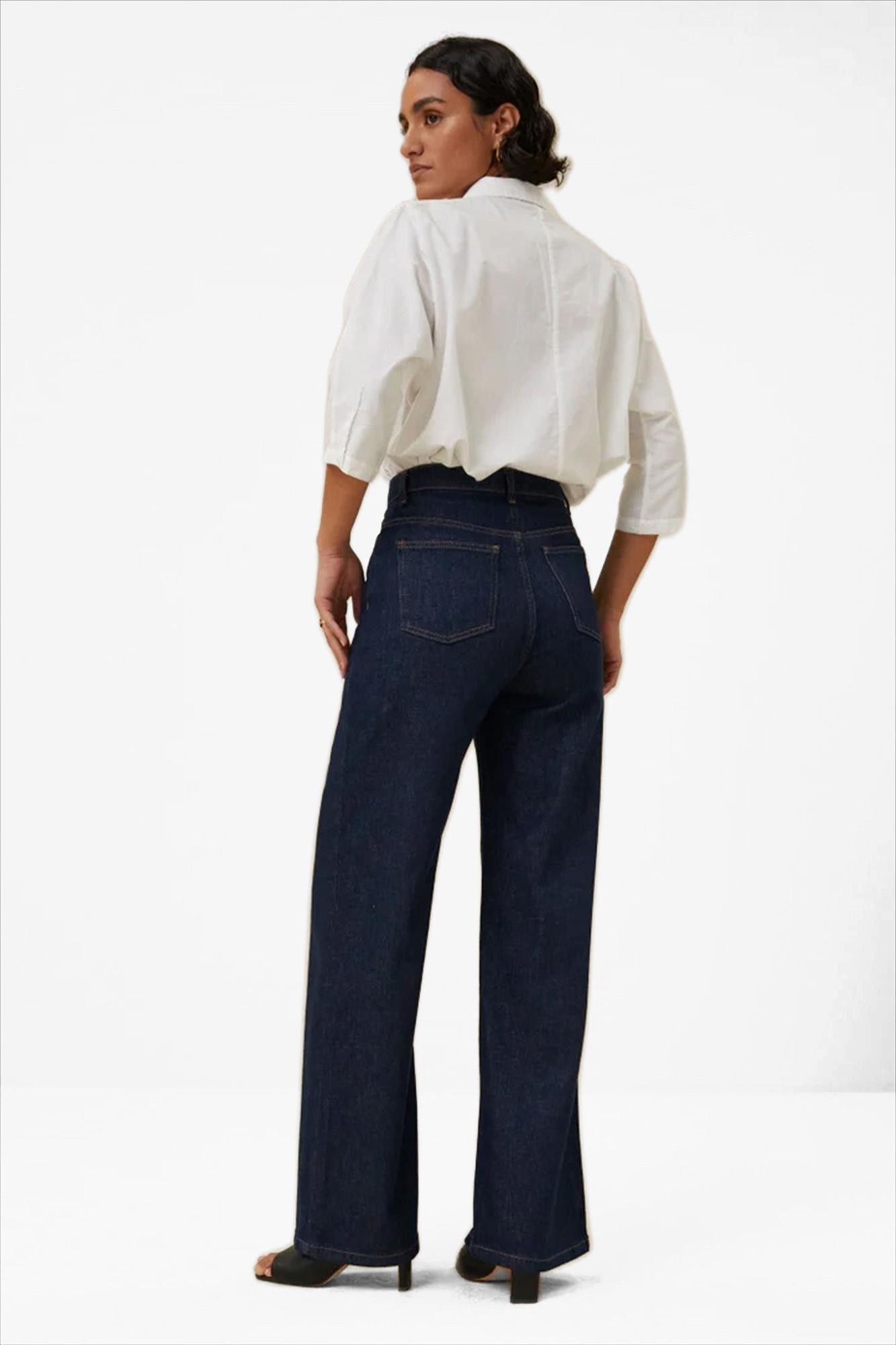 BY BAR - Donkerblauwe Lina jeans