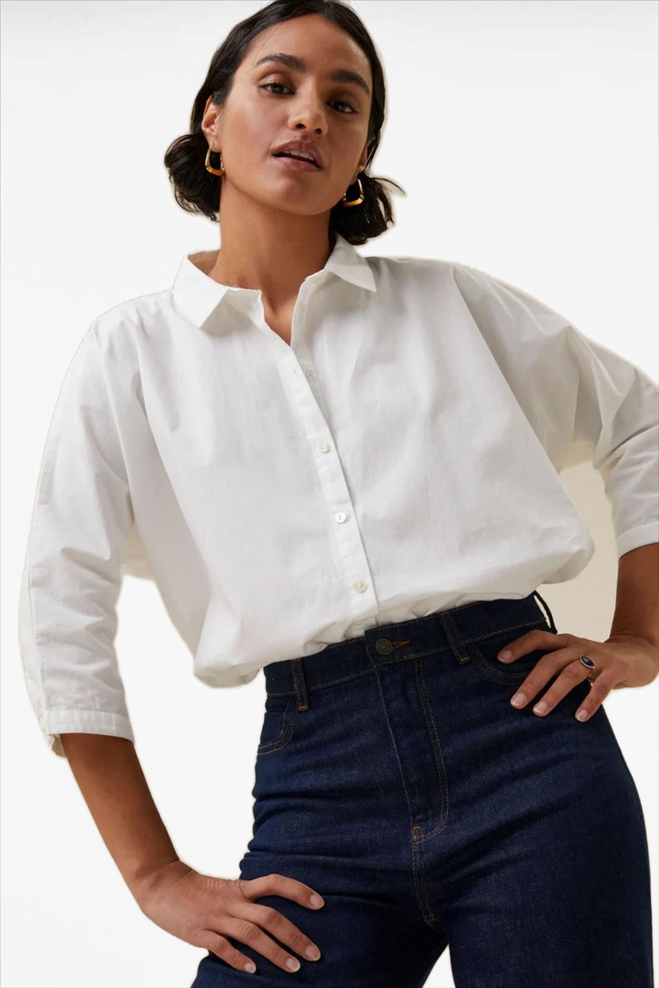 BY BAR - Donkerblauwe Lina jeans