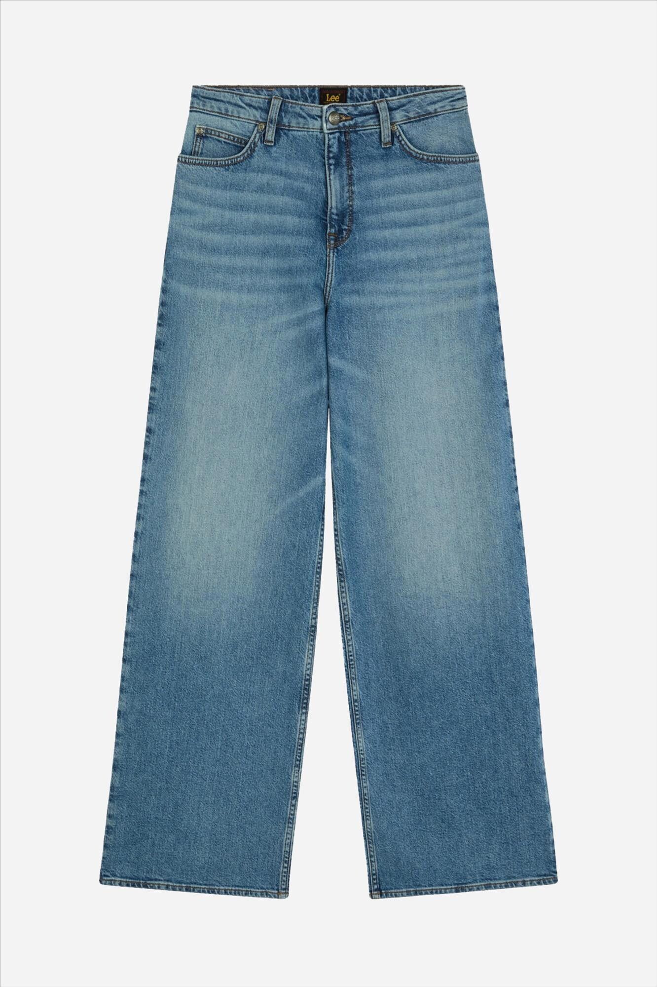 Lee - Blauwe Budding Stella wide jeans