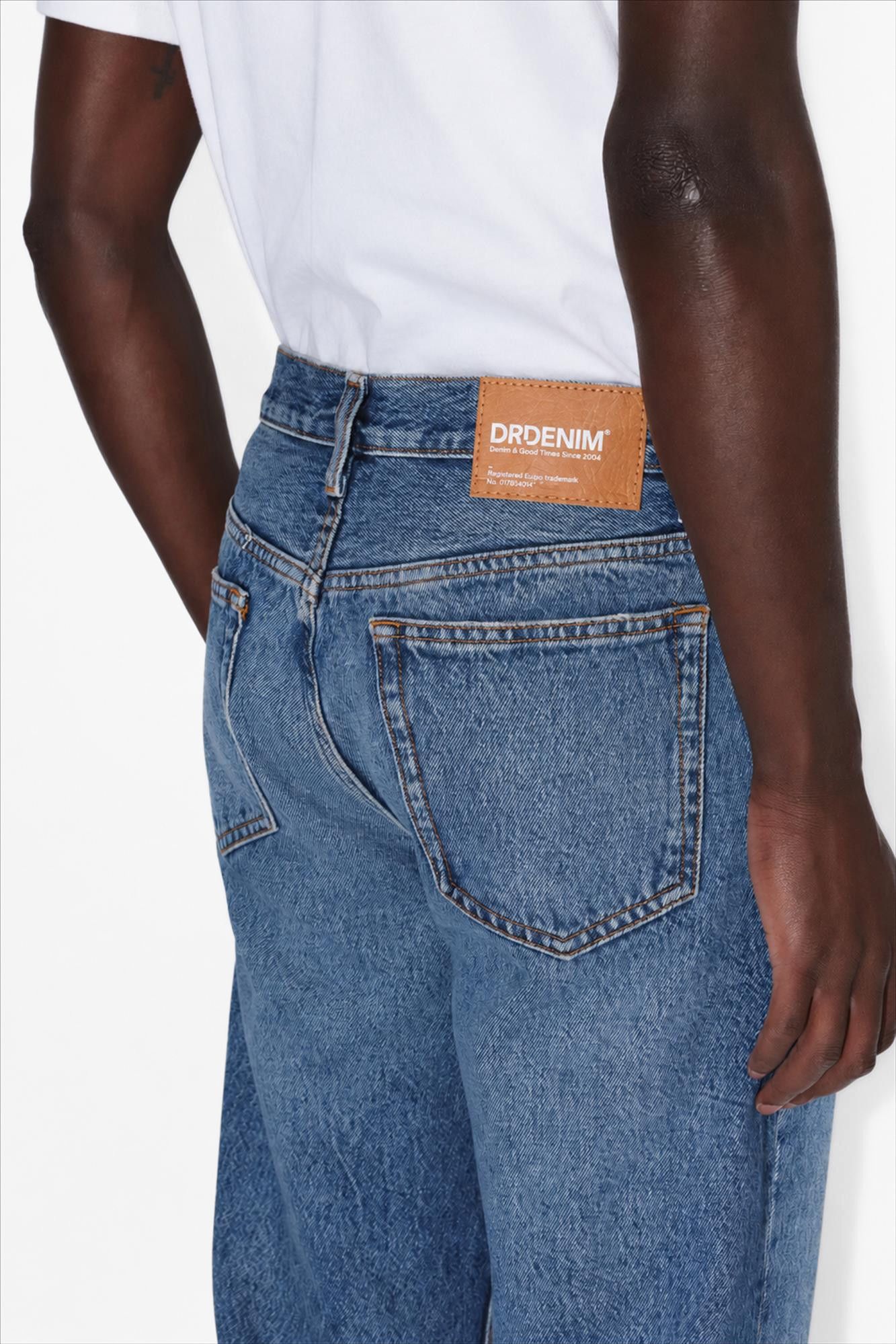 Dr. Denim - Blauwe Fade Dash straight jeans