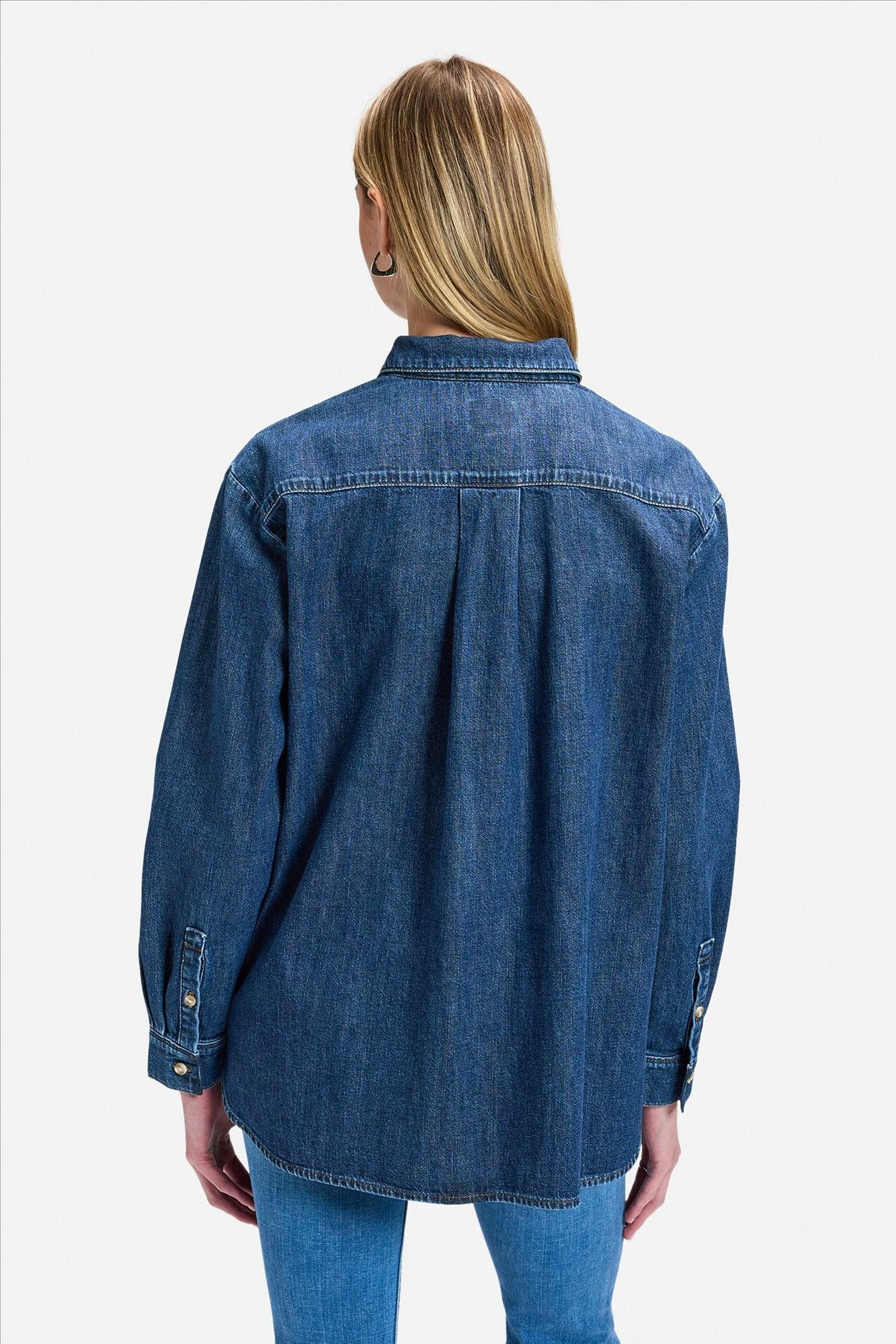 Lee - Donkerblauw Boyfriends jeanshemd
