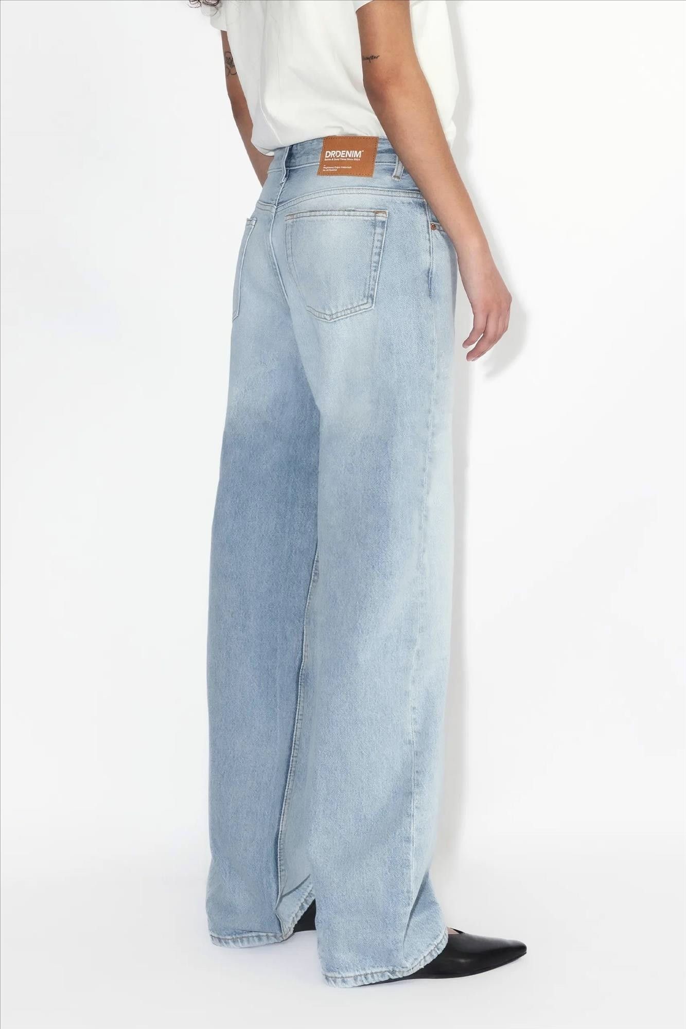 Dr. Denim - Lichtblauwe Hill wide straight jeans