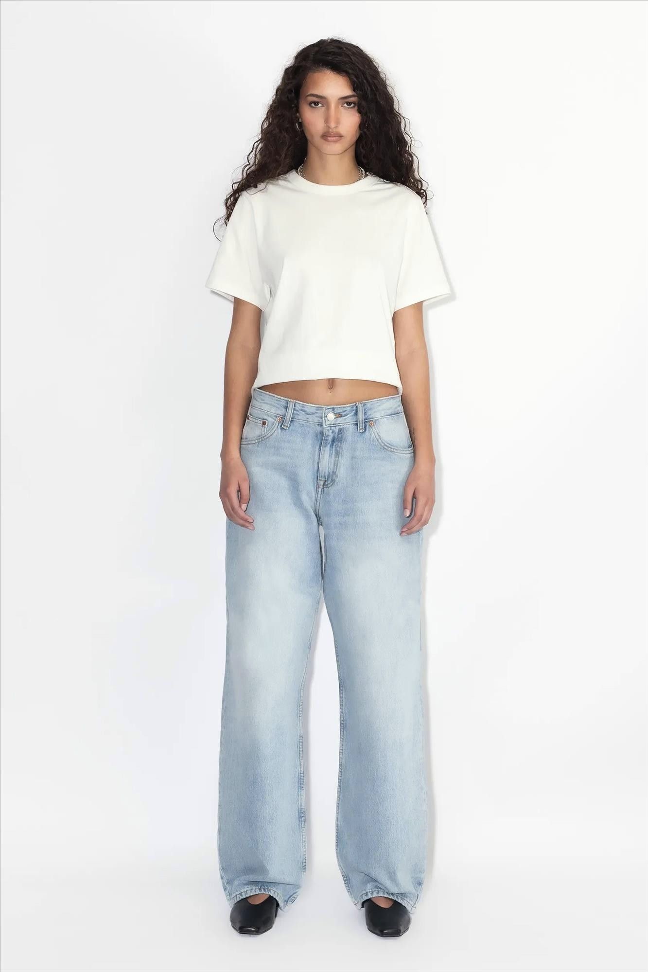 Dr. Denim - Lichtblauwe Hill wide straight jeans