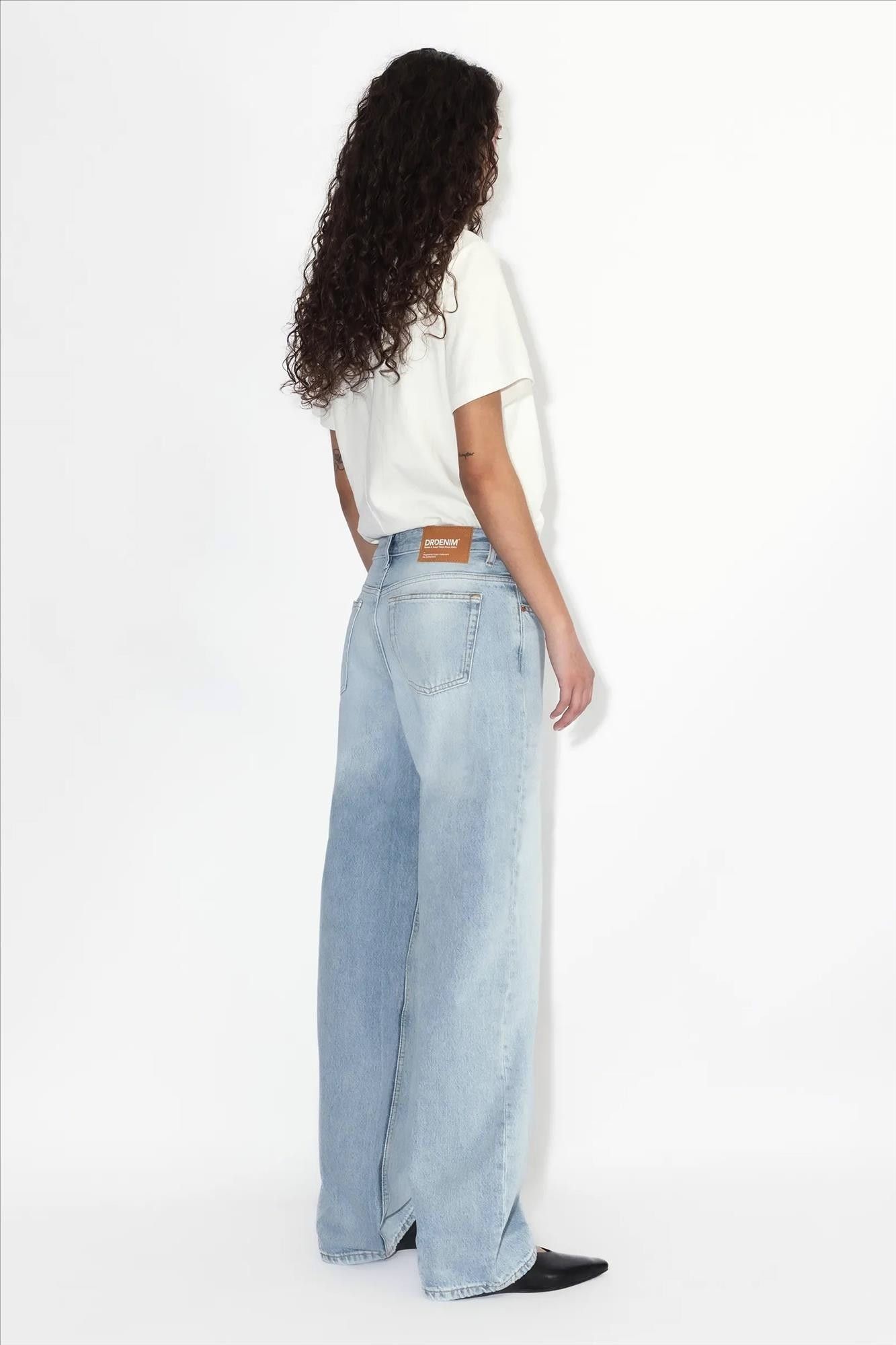 Dr. Denim - Lichtblauwe Hill wide straight jeans